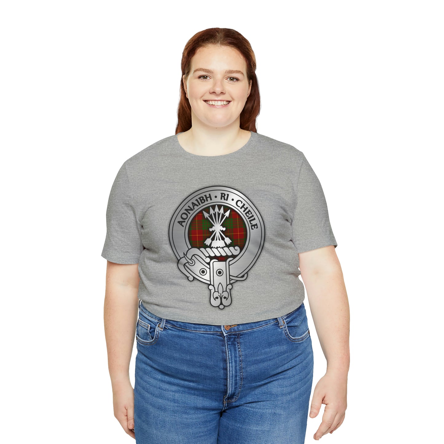 Clan Cameron Crest & Tartan | Unisex T-Shirt