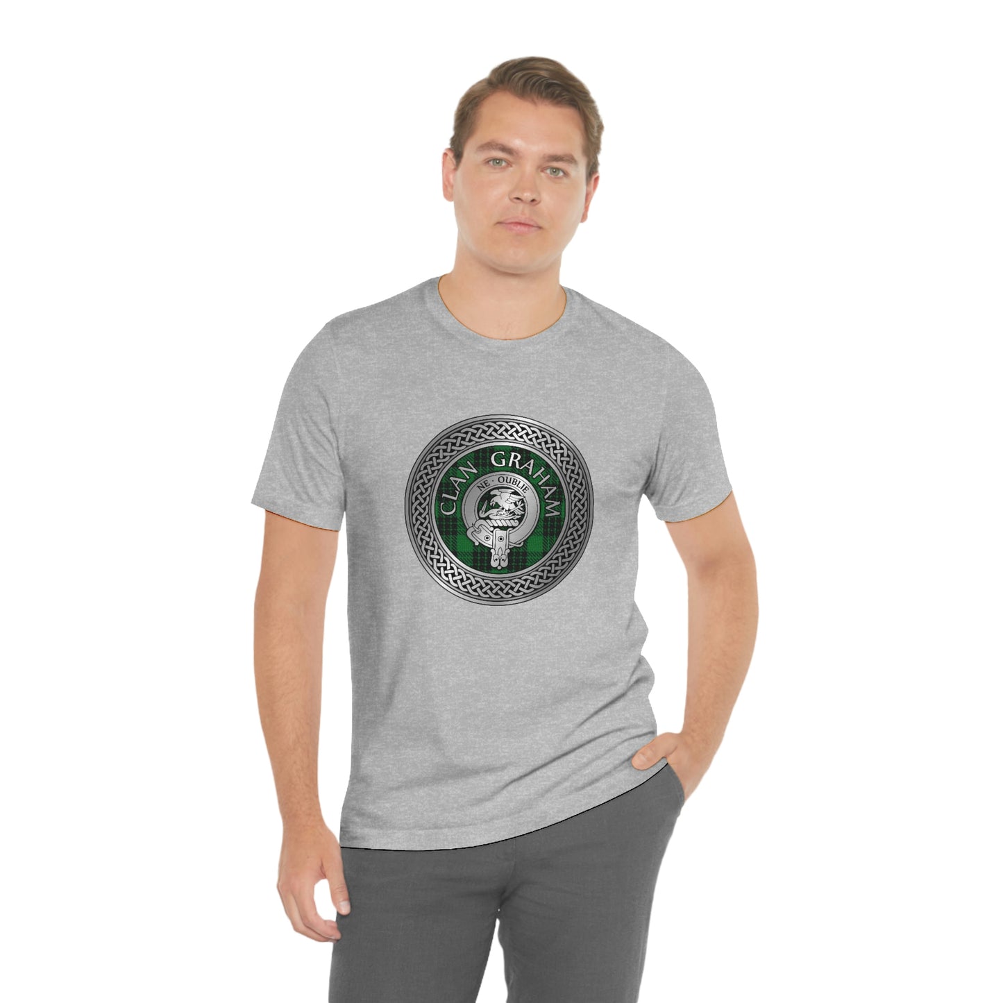 Clan Graham Crest & Tartan Knot T-Shirt