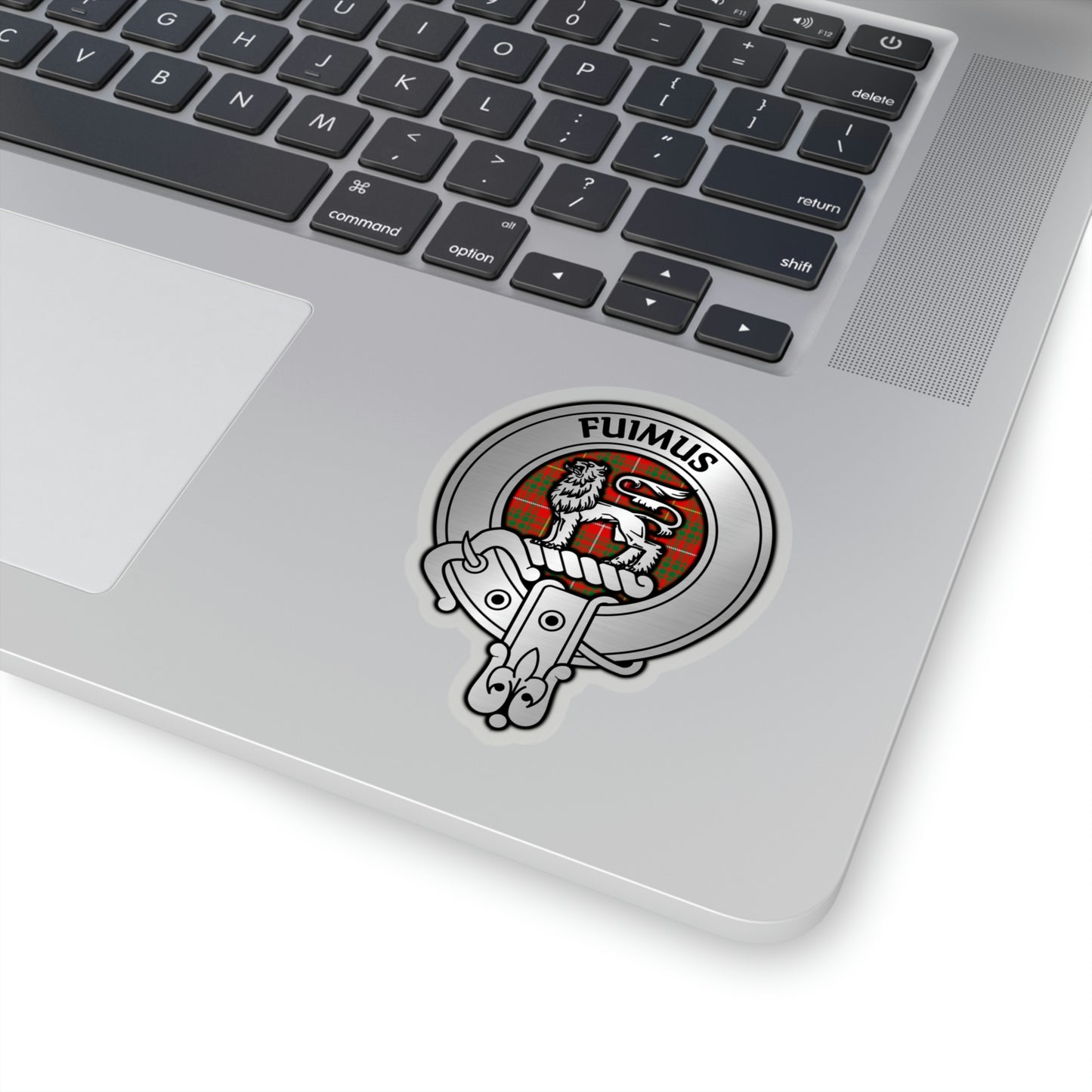 Clan Bruce Crest & Tartan Kiss-Cut Stickers