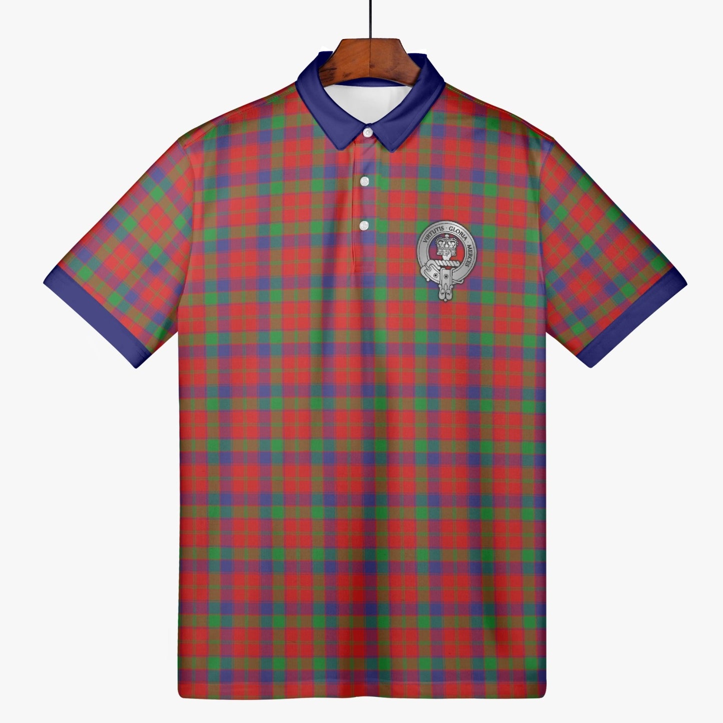 Clan Donnachaidh Tartan & Crest AOP Men Polo Shirt