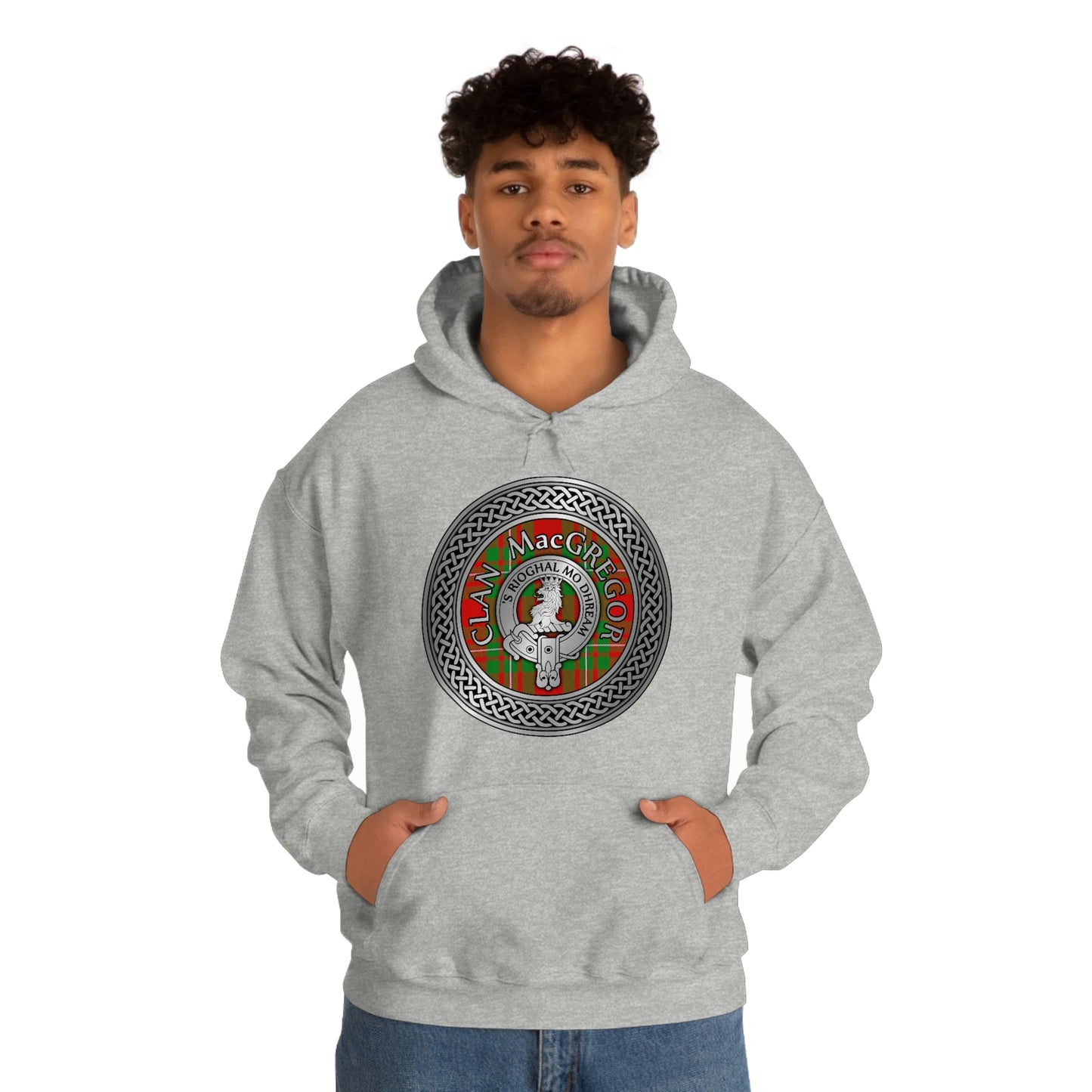 Clan MacGregor Crest & Tartan Unisex Heavy Blend™ Hooded Sweatshirt