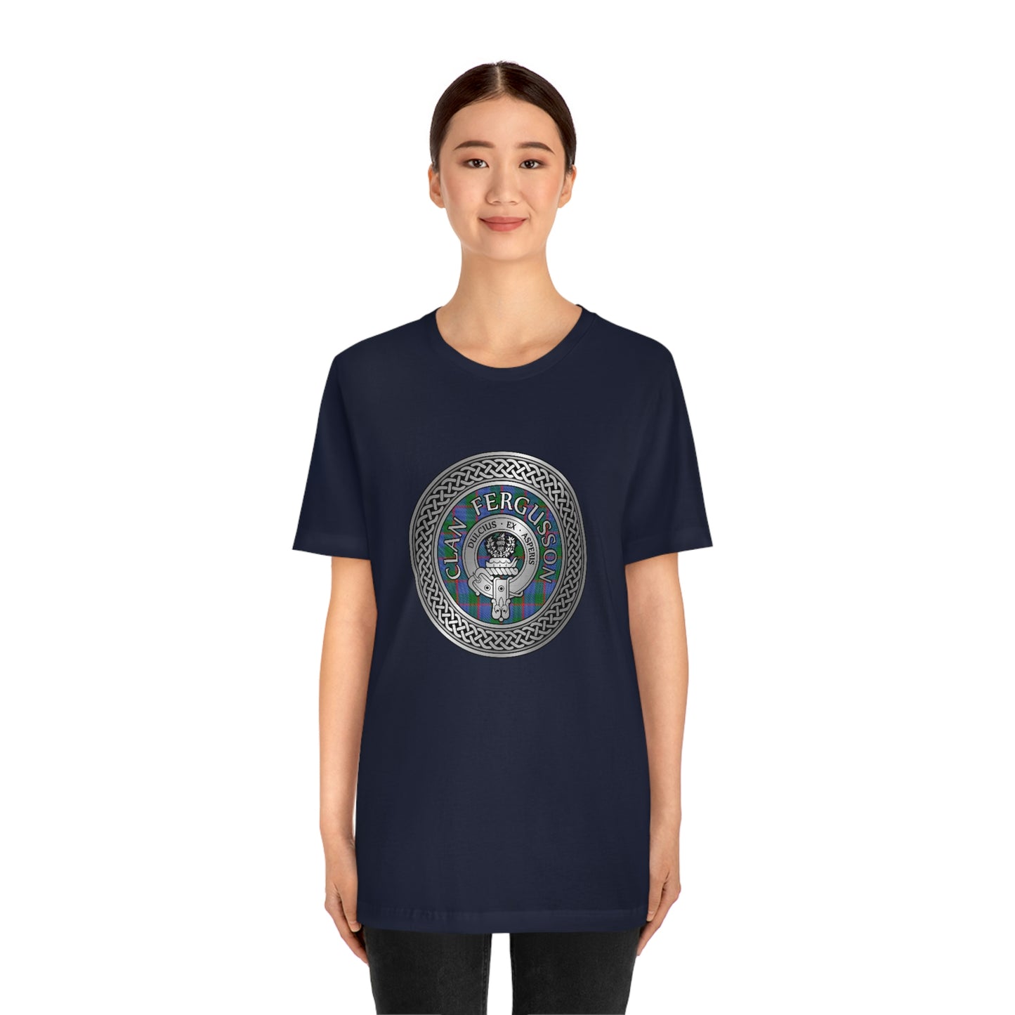 Clan Fergusson Crest & Tartan Knot T-Shirt