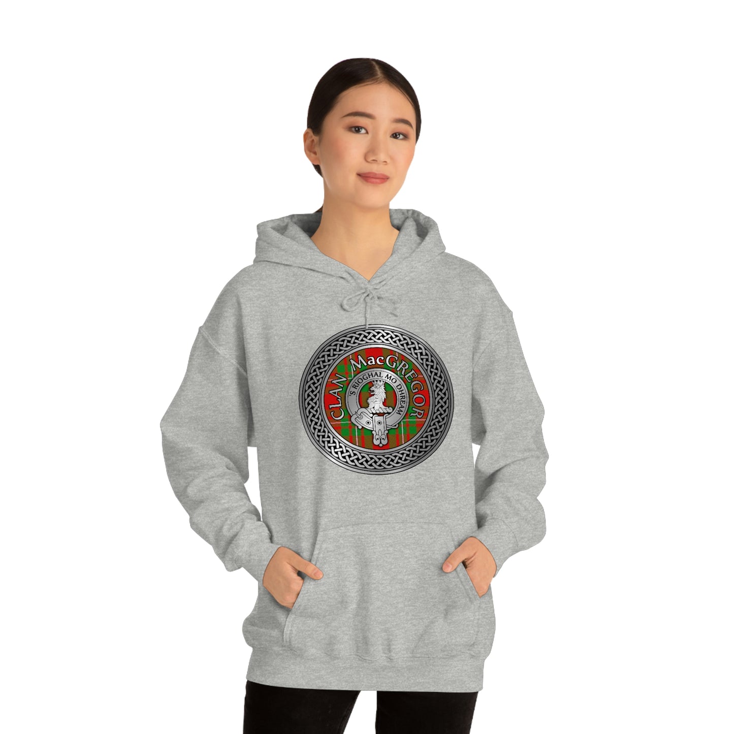 Clan MacGregor Crest & Tartan Unisex Heavy Blend™ Hooded Sweatshirt