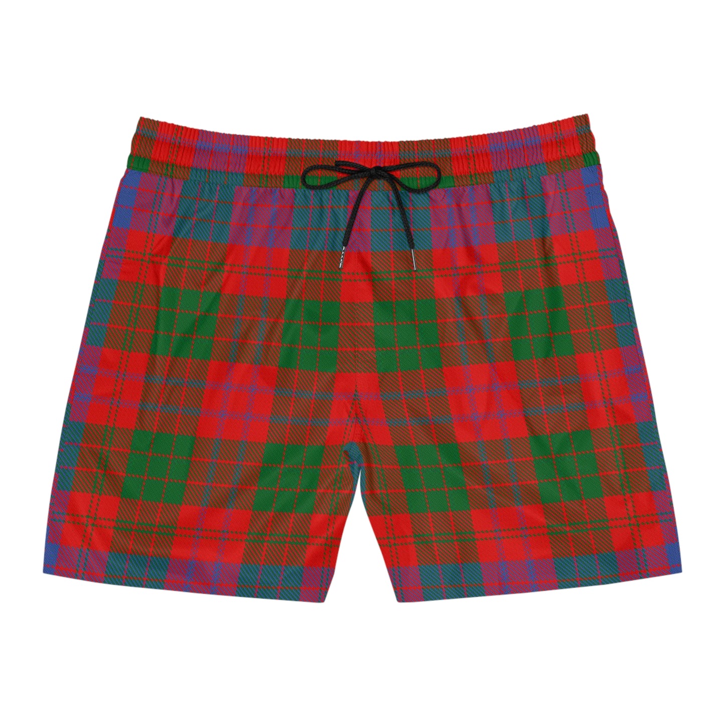 Clan Ross Tartan Men's Mid-Length Swim Shorts (AOP)