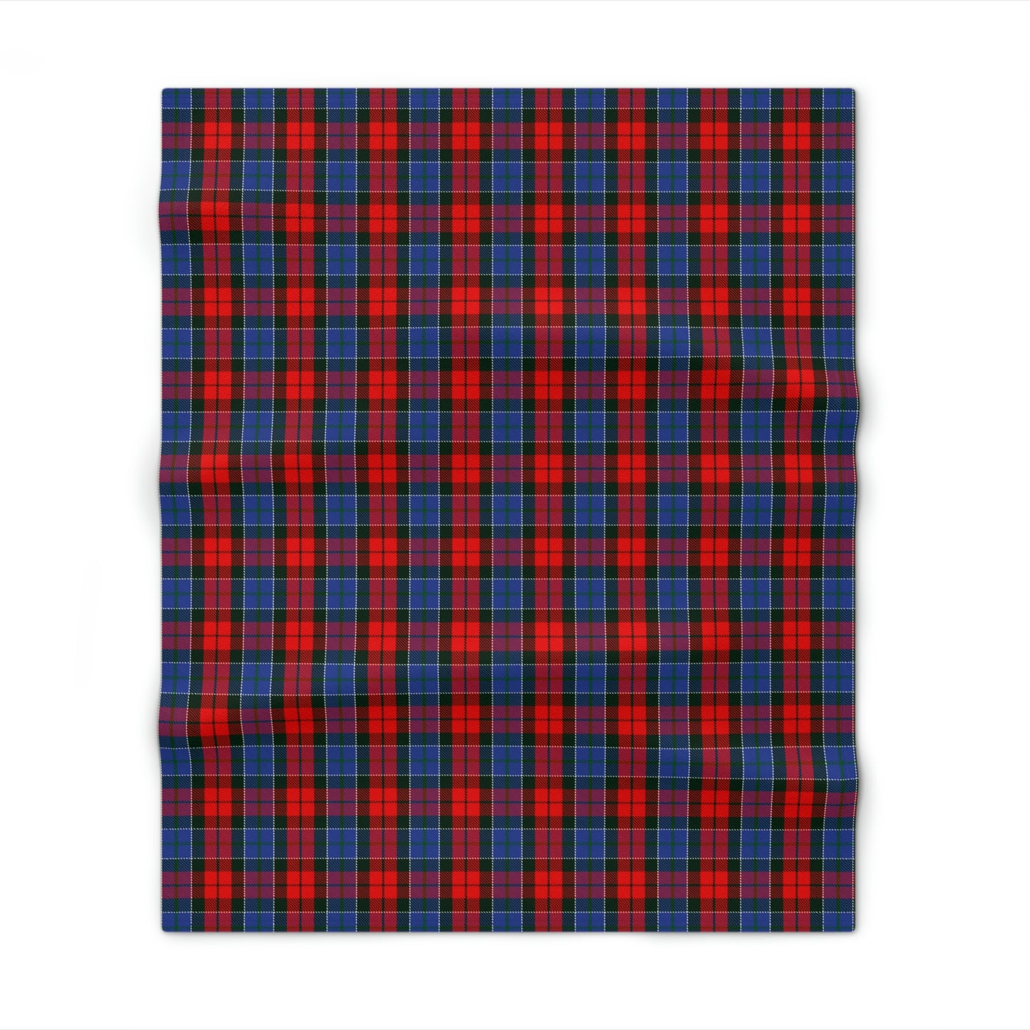 Clan Paterson Red Tartan Throw Blanket