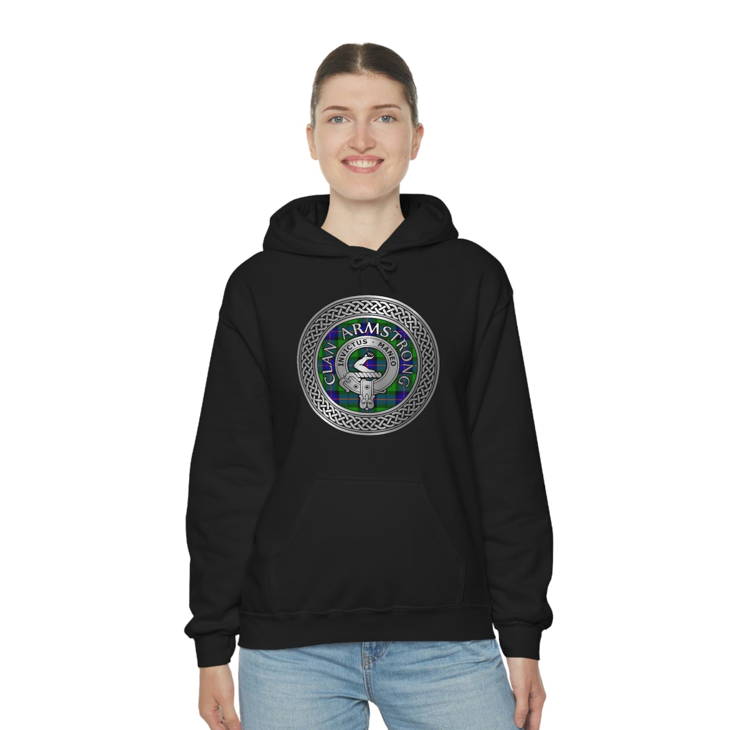 Clan Armstrong Crest & Tartan Unisex Heavy Blend™ Hooded Sweatshirt