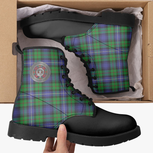 Clan Donnachaidh (Robertson) Crest & Hunting Tartan Boots