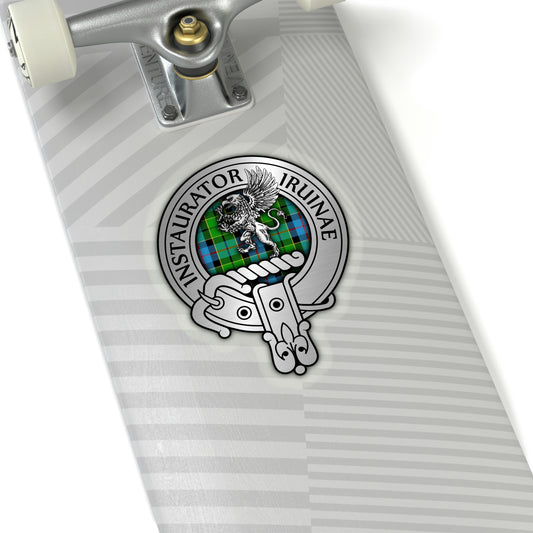 Clan Forsyth Crest & Tartan Kiss-Cut Stickers