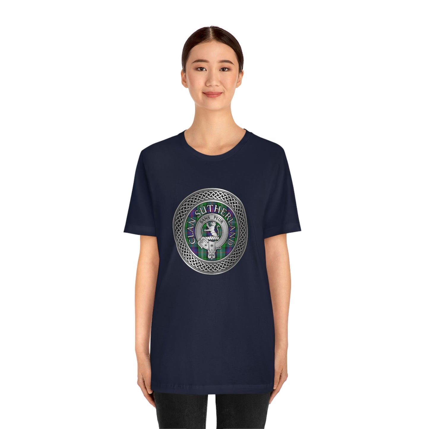 Clan Sutherland Crest & Tartan Knot T-Shirt