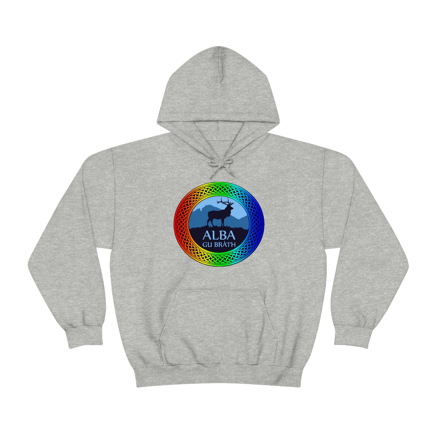 Alba Gu Brath Rainbow Knot Unisex Heavy Blend™ Hooded Sweatshirt