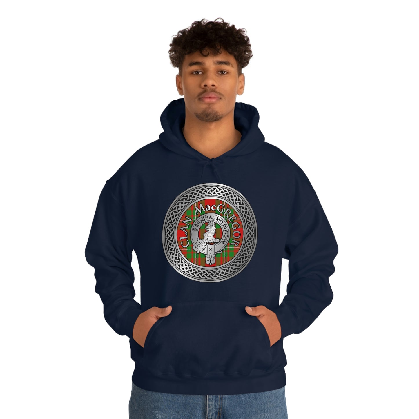 Clan MacGregor Crest & Tartan Unisex Heavy Blend™ Hooded Sweatshirt