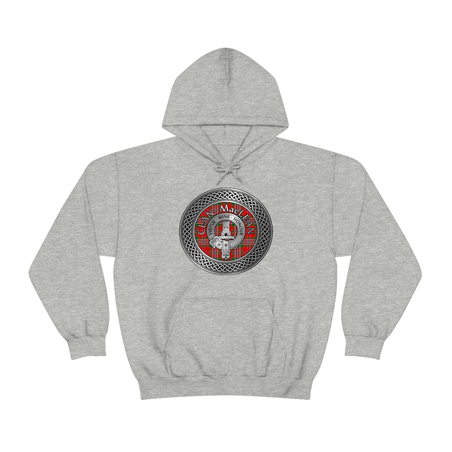 Clan MacLean Crest & Tartan Unisex Heavy Blend™ Hooded Sweatshirt