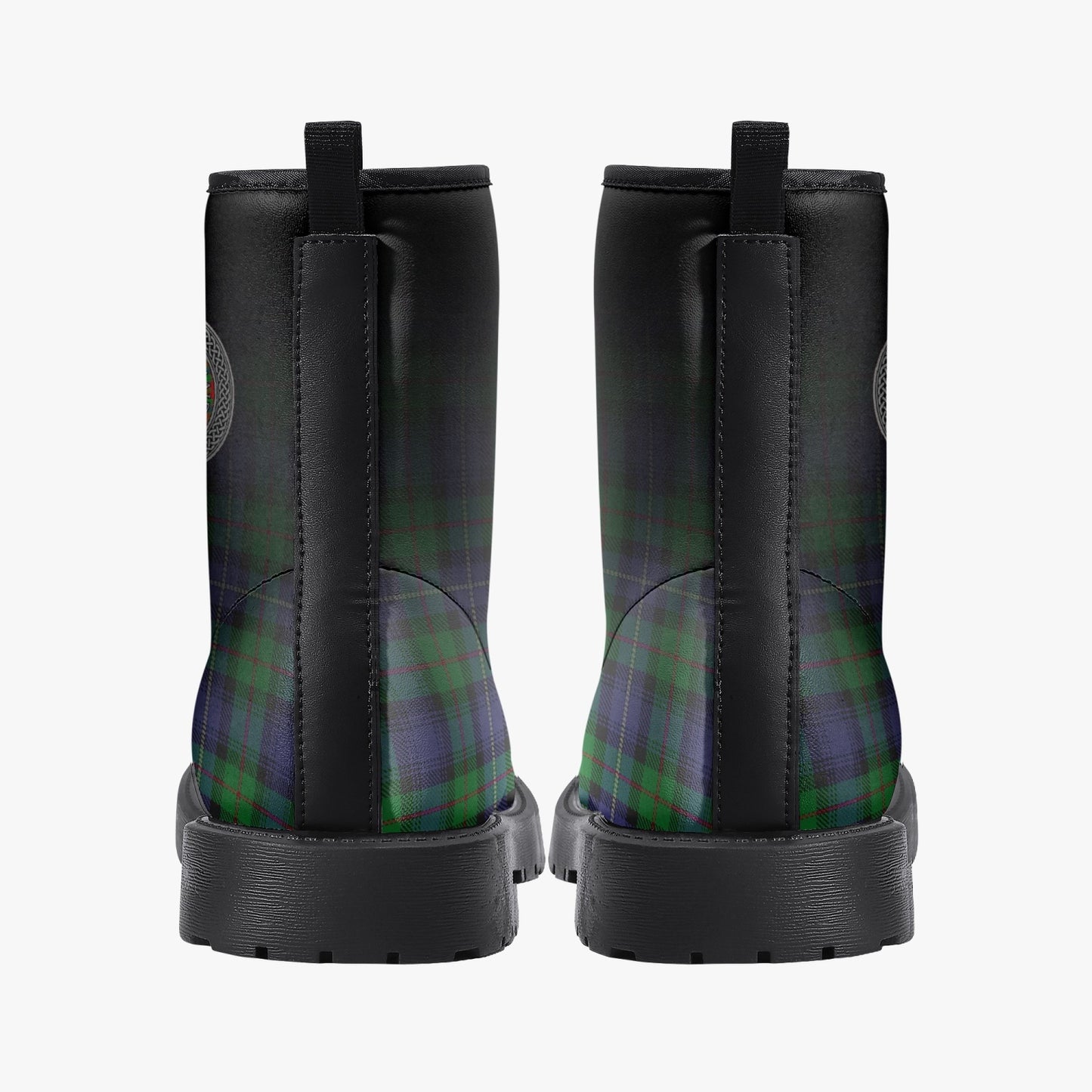 Clan Donnachaidh Crest & Tartan Leather Boots