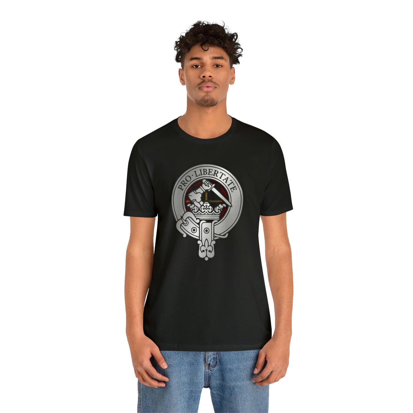 Clan Wallace Crest & Tartan | Unisex T-Shirt