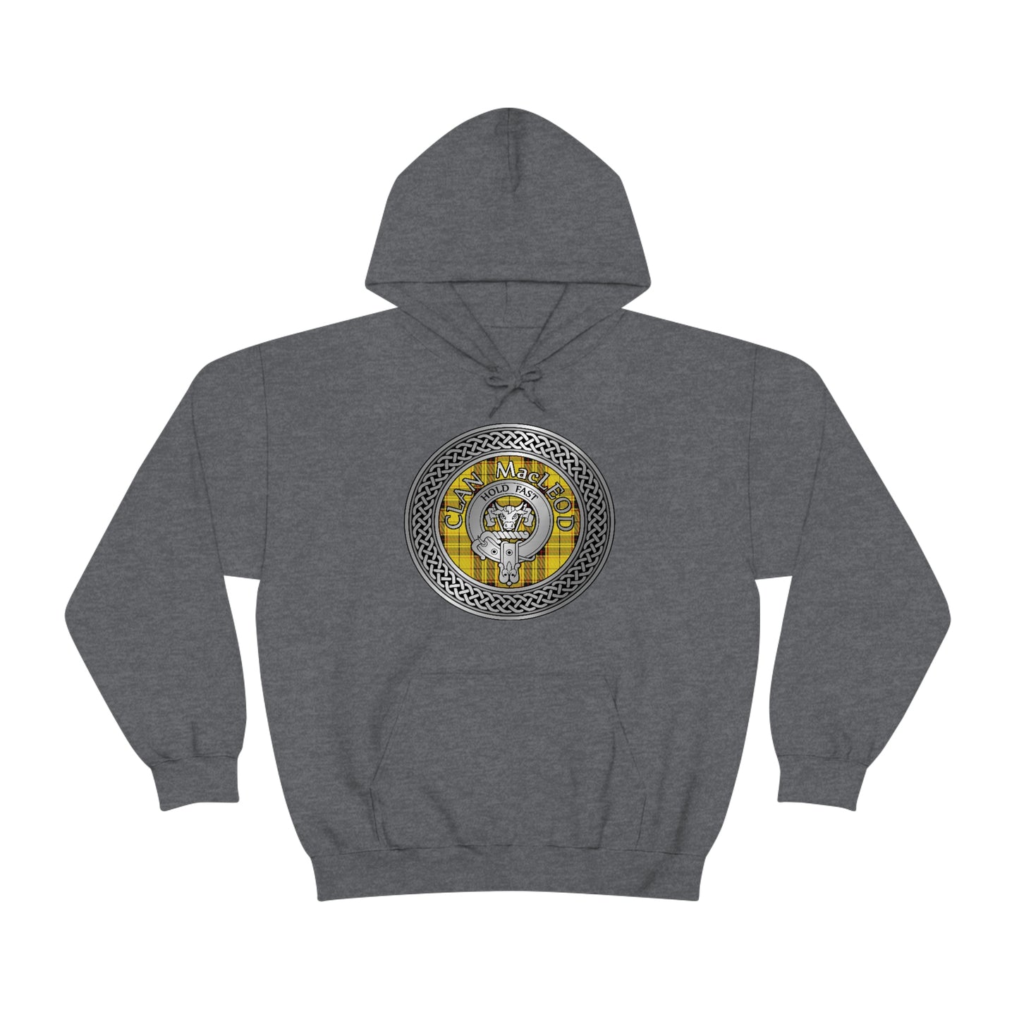 Clan MacLeod Crest & Tartan Unisex Heavy Blend™ Hooded Sweatshirt