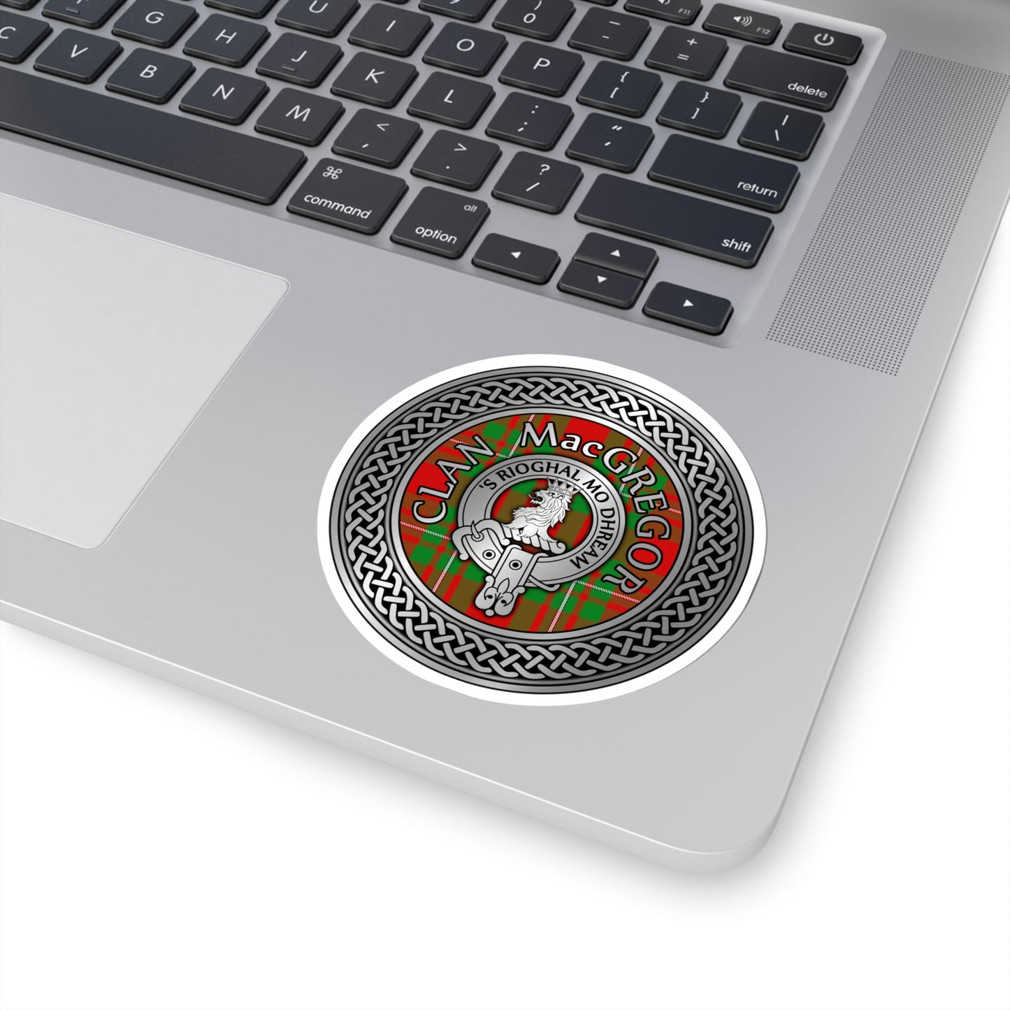 Clan Macgregor Crest & Tartan Kiss-Cut Stickers