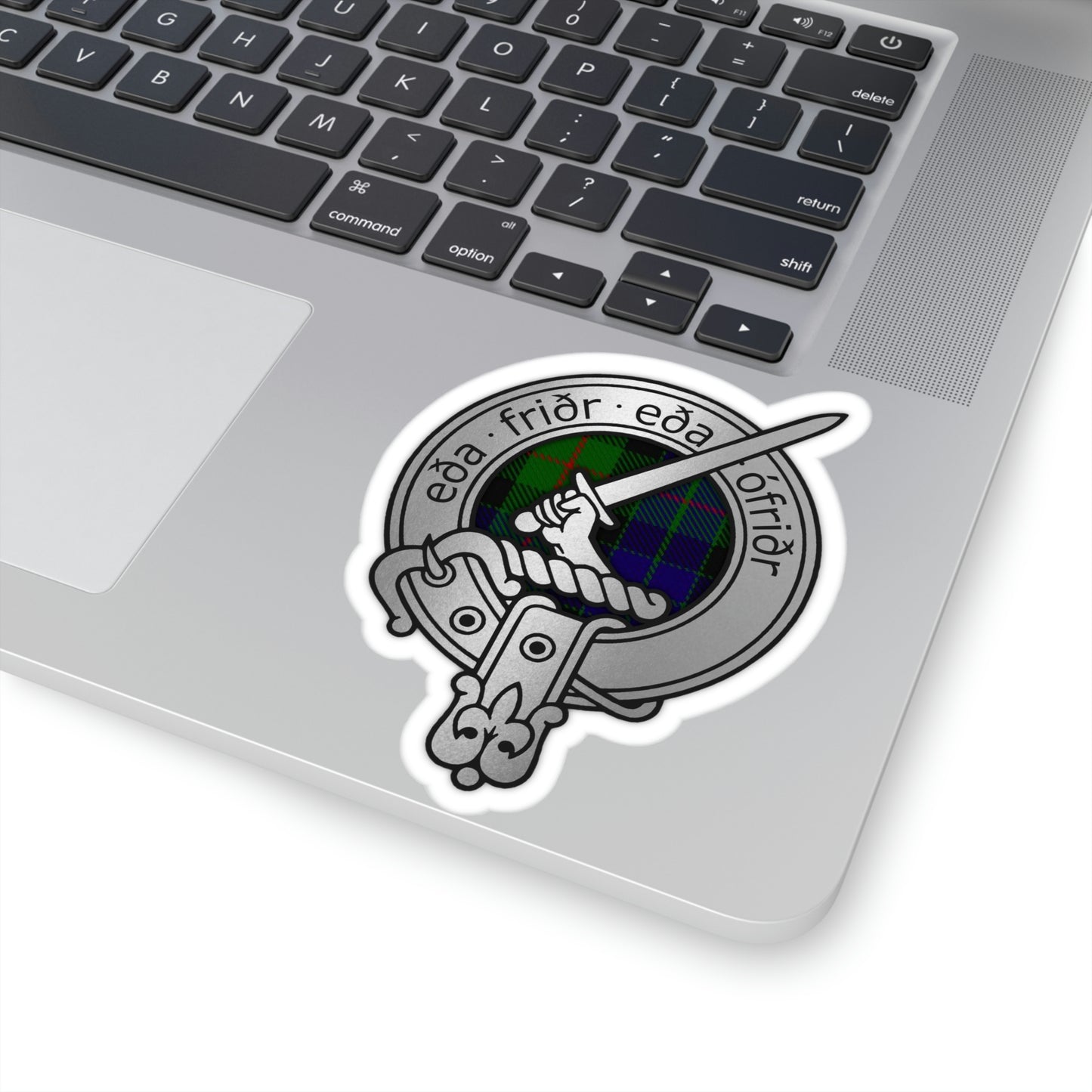 Clan Gunn Crest & Tartan Kiss-Cut Stickers