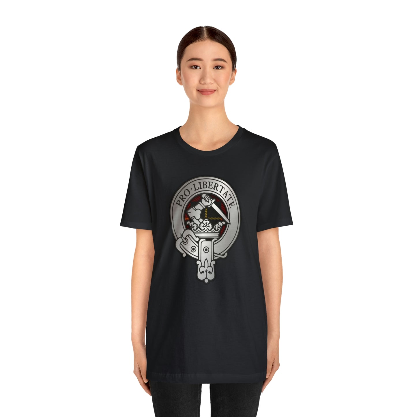 Clan Wallace Crest & Tartan | Unisex T-Shirt