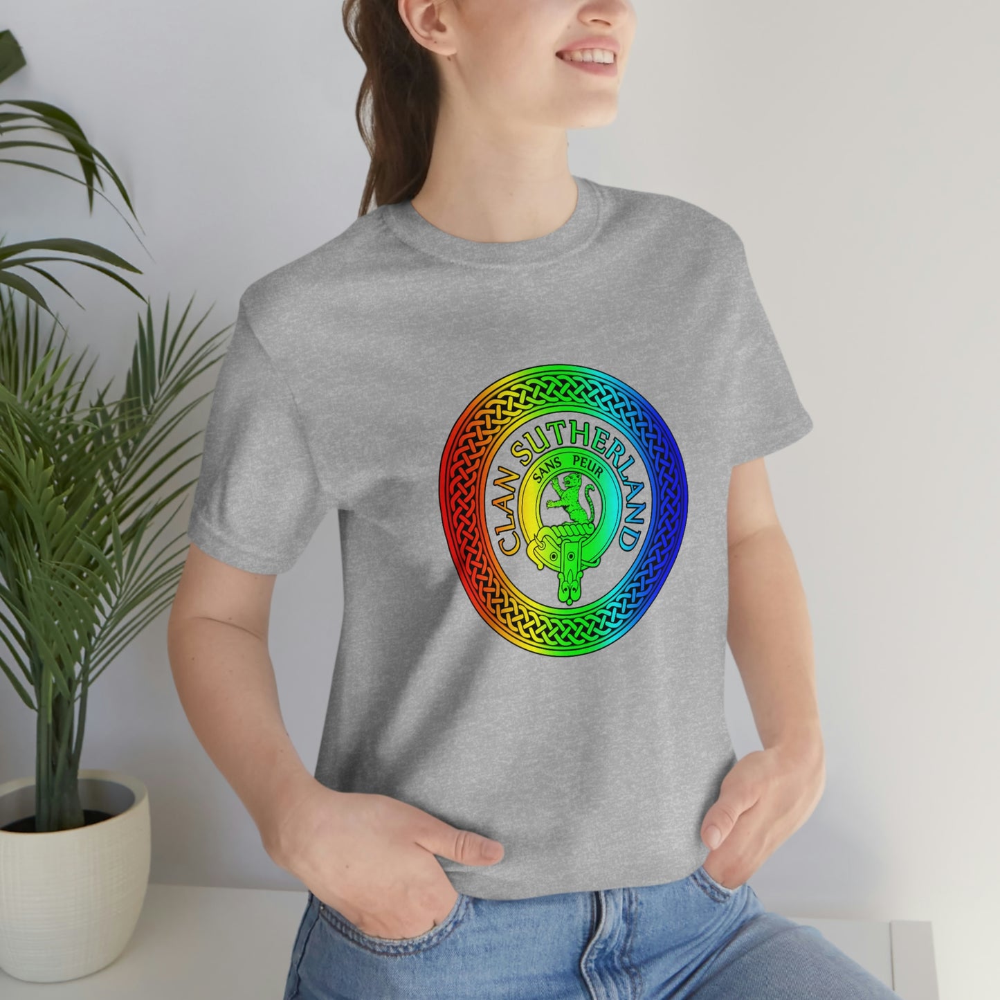 Clan Sutherland Rainbow Crest & Knot T-Shirt