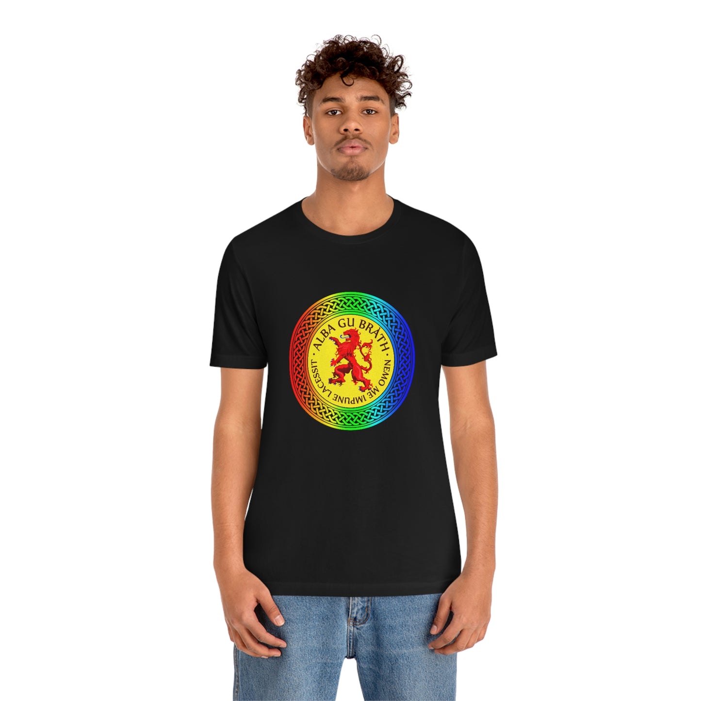 Alba Gu Brath Lion Rampant Rainbow Knot T-Shirt