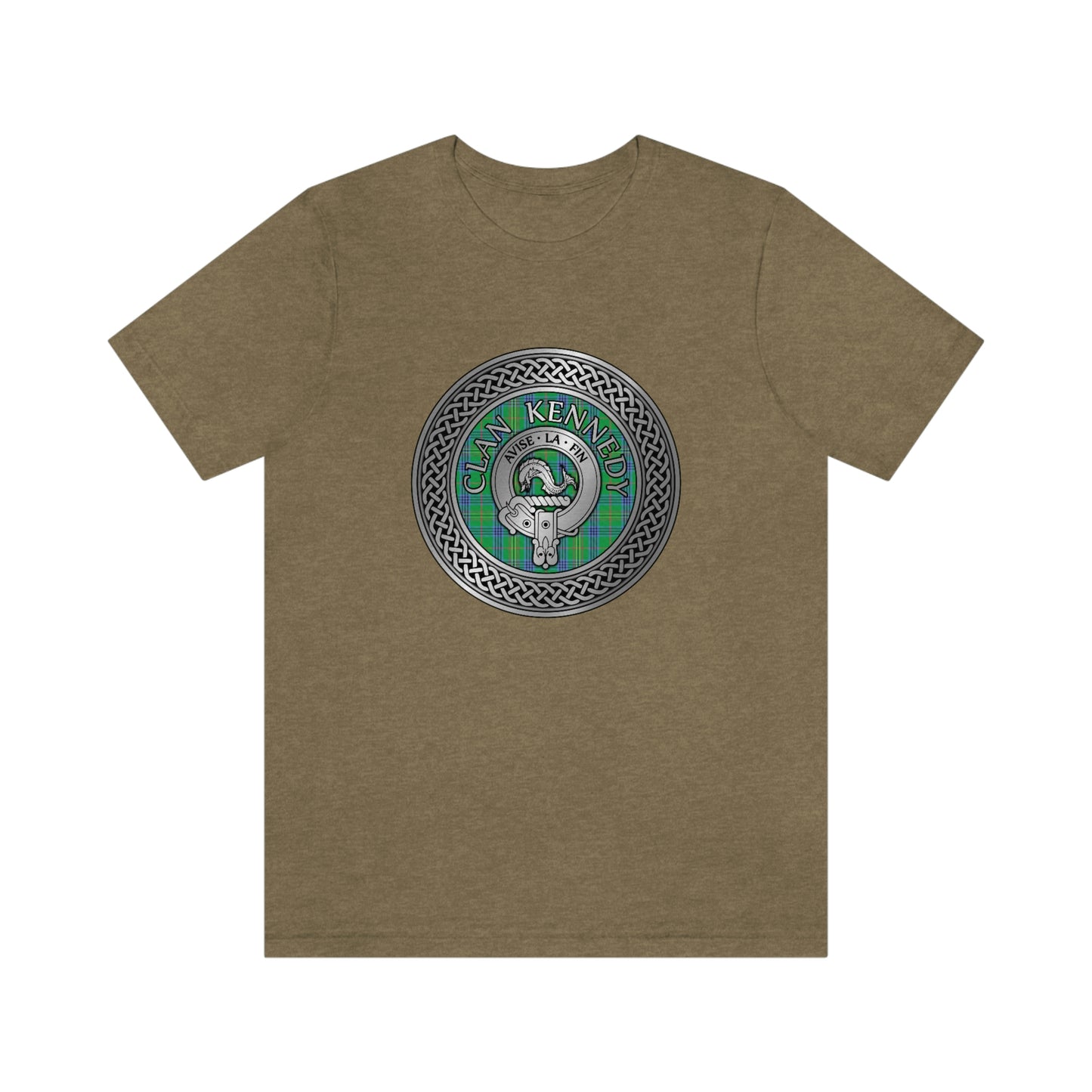 Clan Kennedy Crest & Tartan Knot T-Shirt