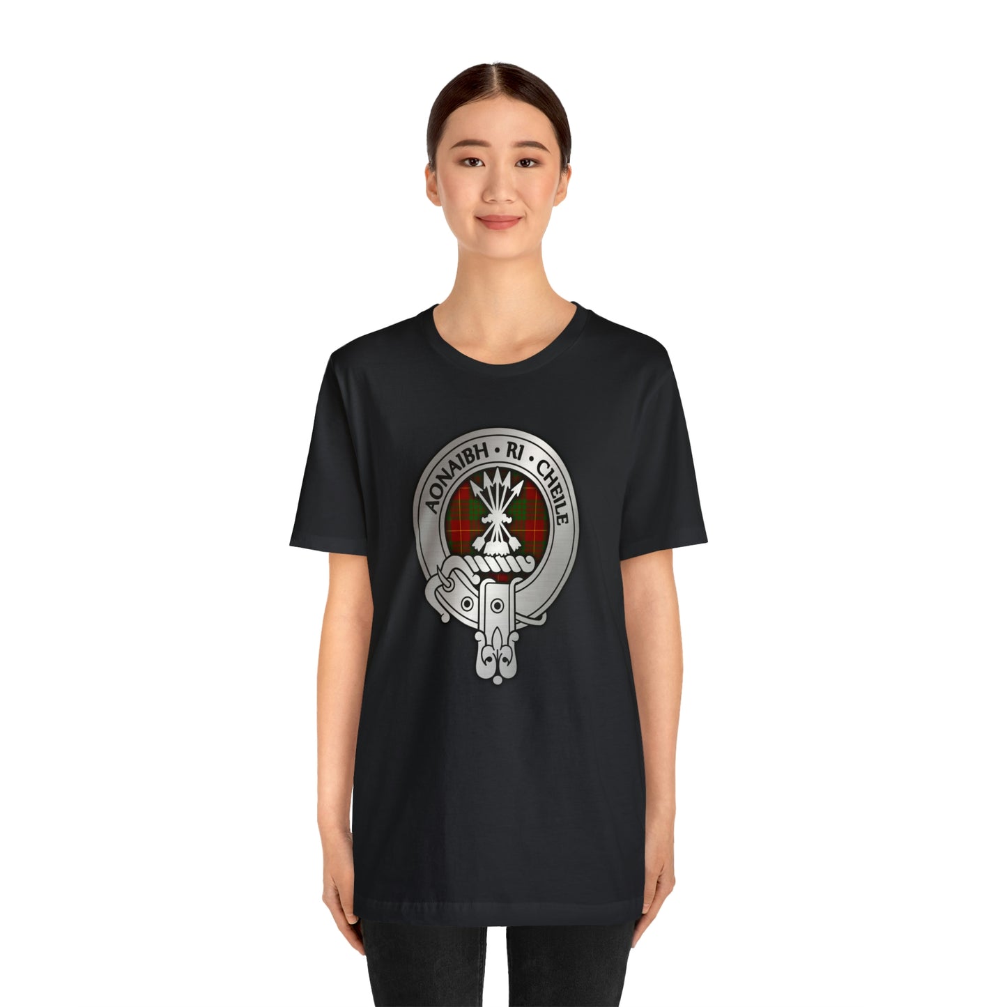 Clan Cameron Crest & Tartan | Unisex T-Shirt