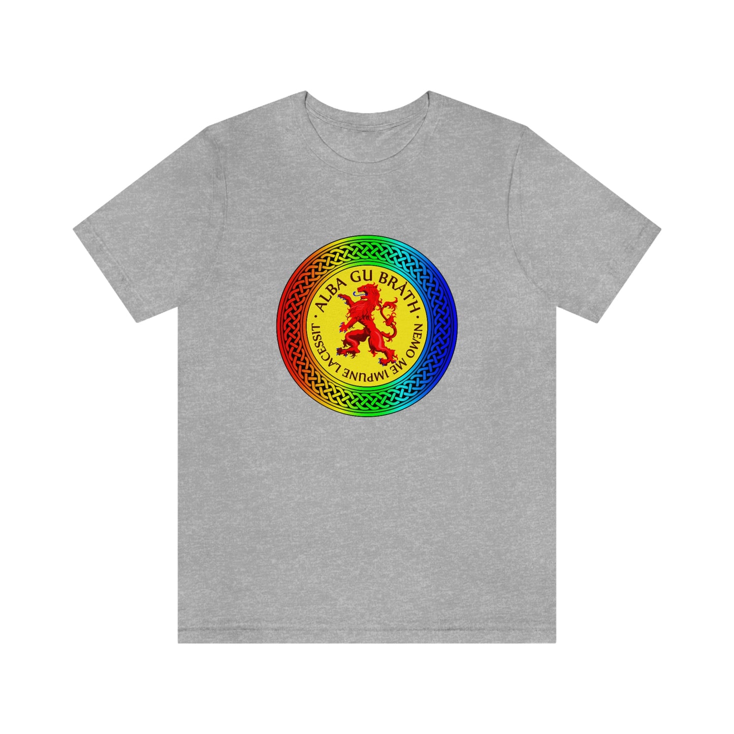 Alba Gu Brath Lion Rampant Rainbow Knot T-Shirt