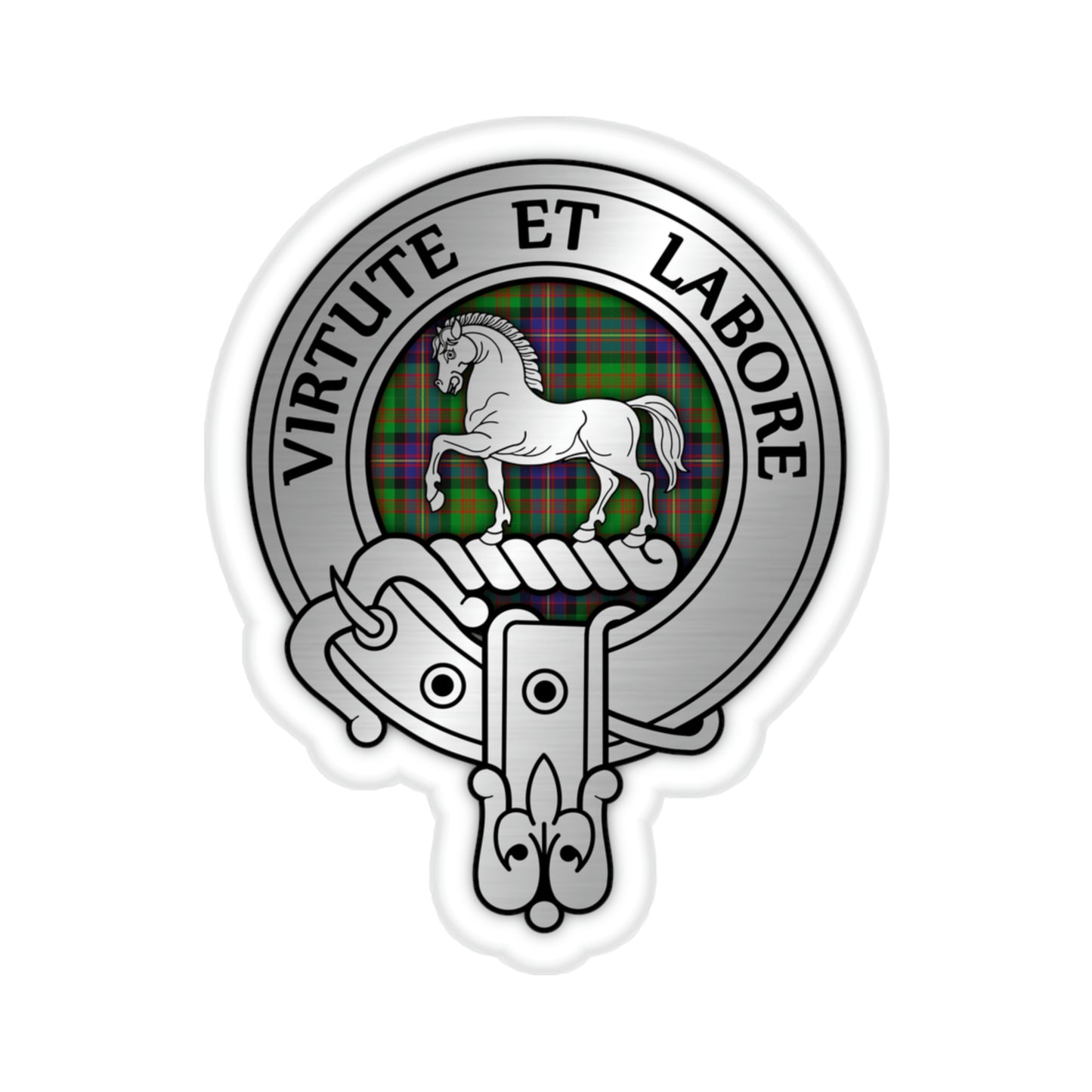 Clan Cochrane Crest & Tartan Kiss-Cut Stickers