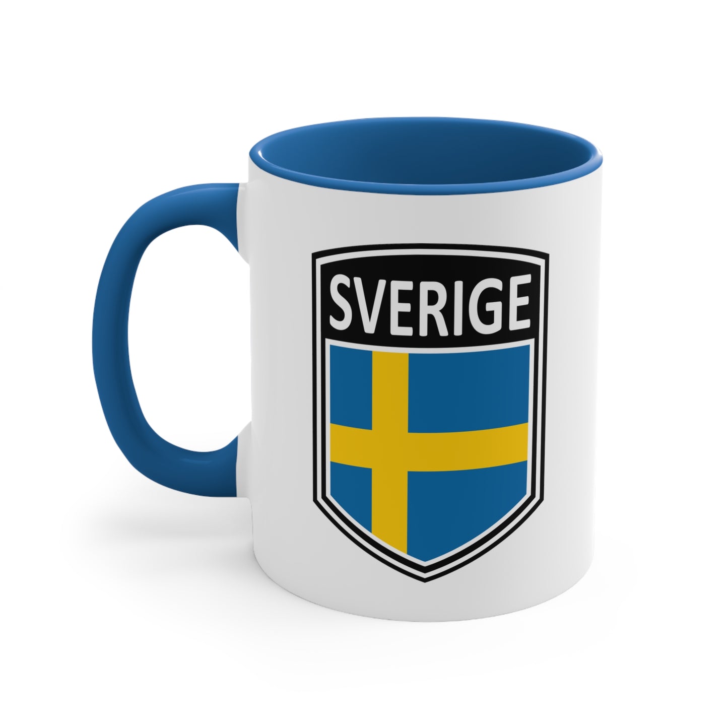 Scandi Nations - Sverige | Accent Coffee Mug, 11oz