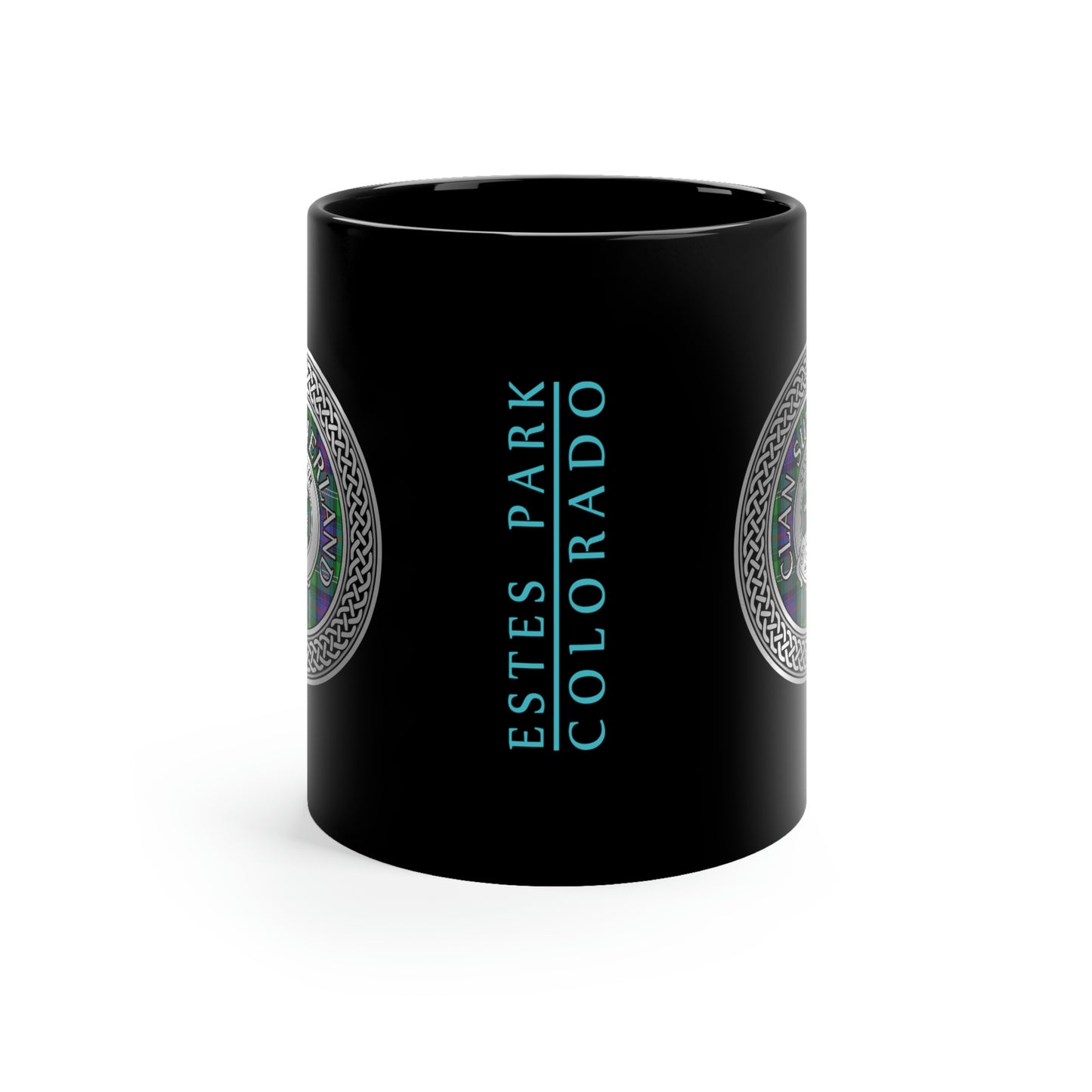 Demo - Estes Park / Clan Sutherland Crest 11oz Black Mug