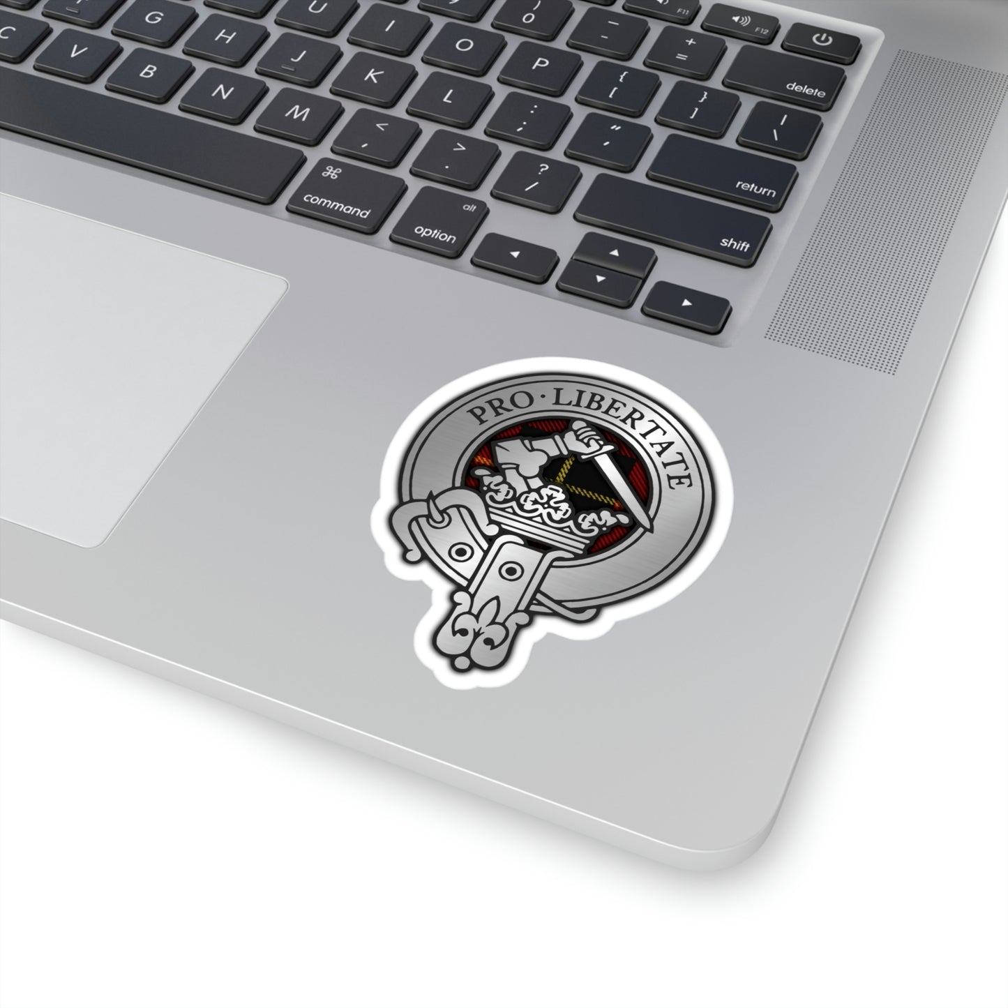 Clan Wallace Crest & Tartan Kiss-Cut Stickers