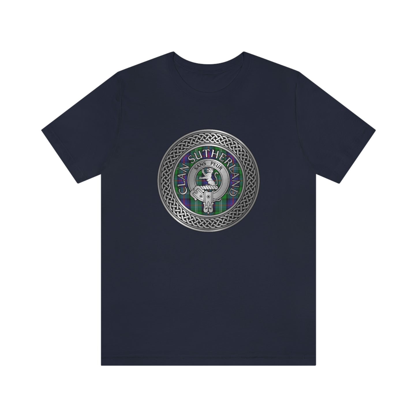 Clan Sutherland Crest & Tartan Knot T-Shirt