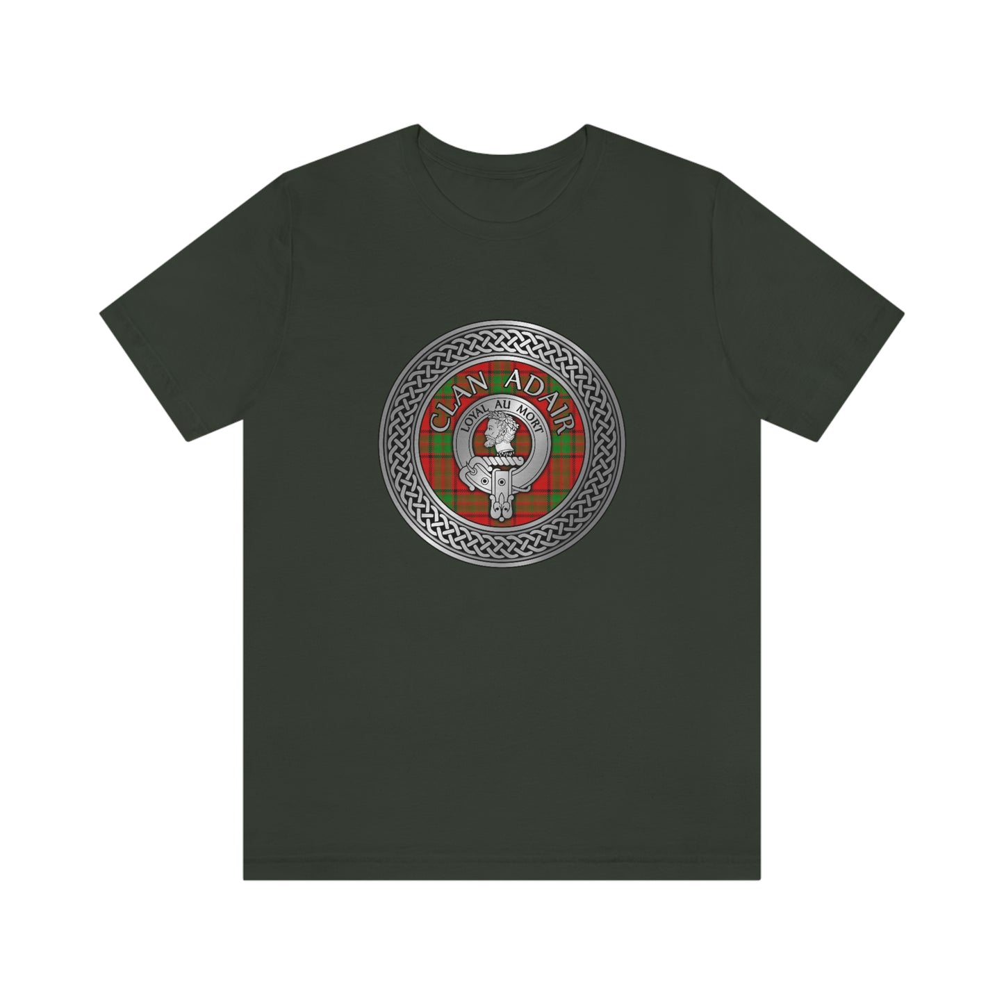 Clan Adair Crest & Tartan Knot T-Shirt