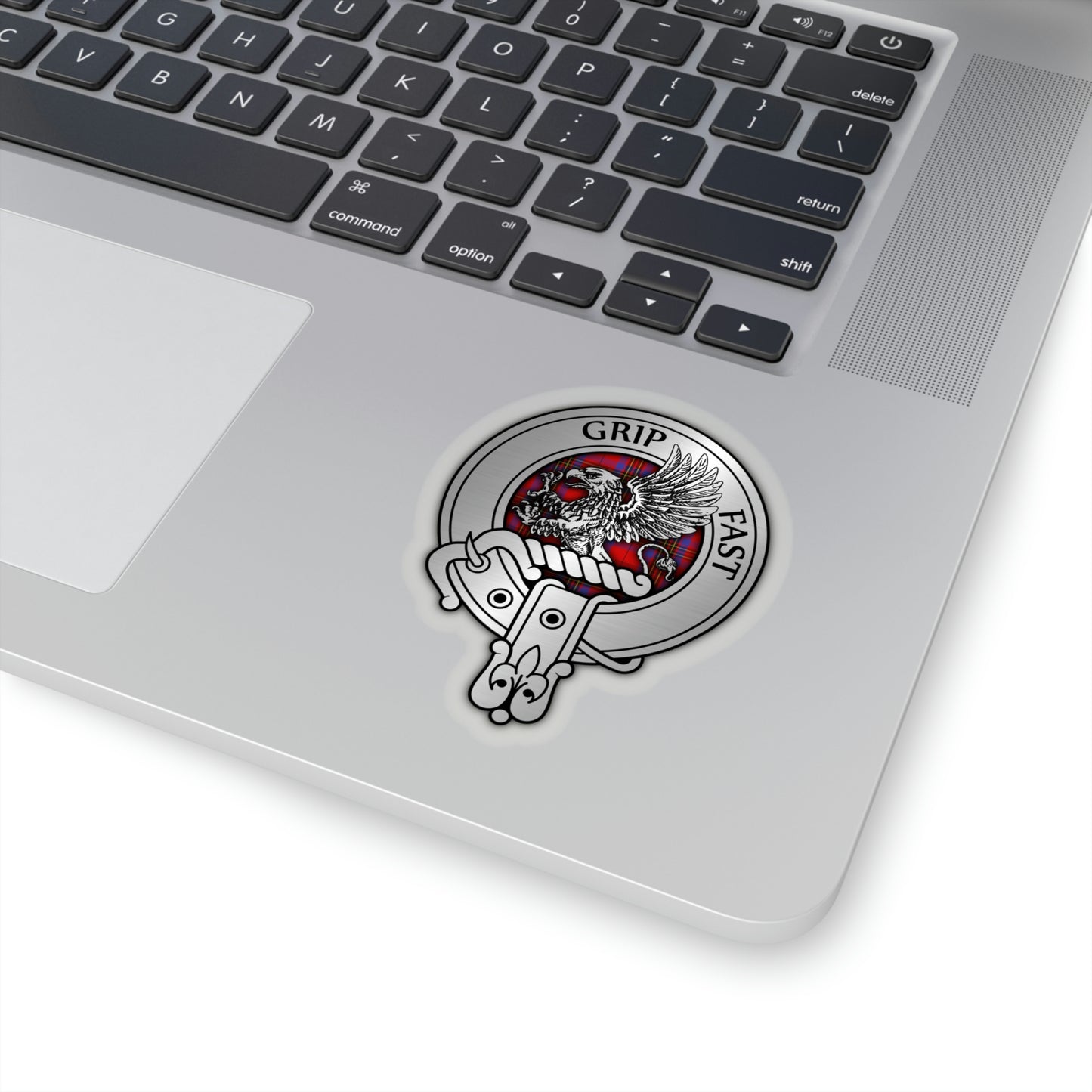 Clan Leslie Crest & Tartan Kiss-Cut Stickers