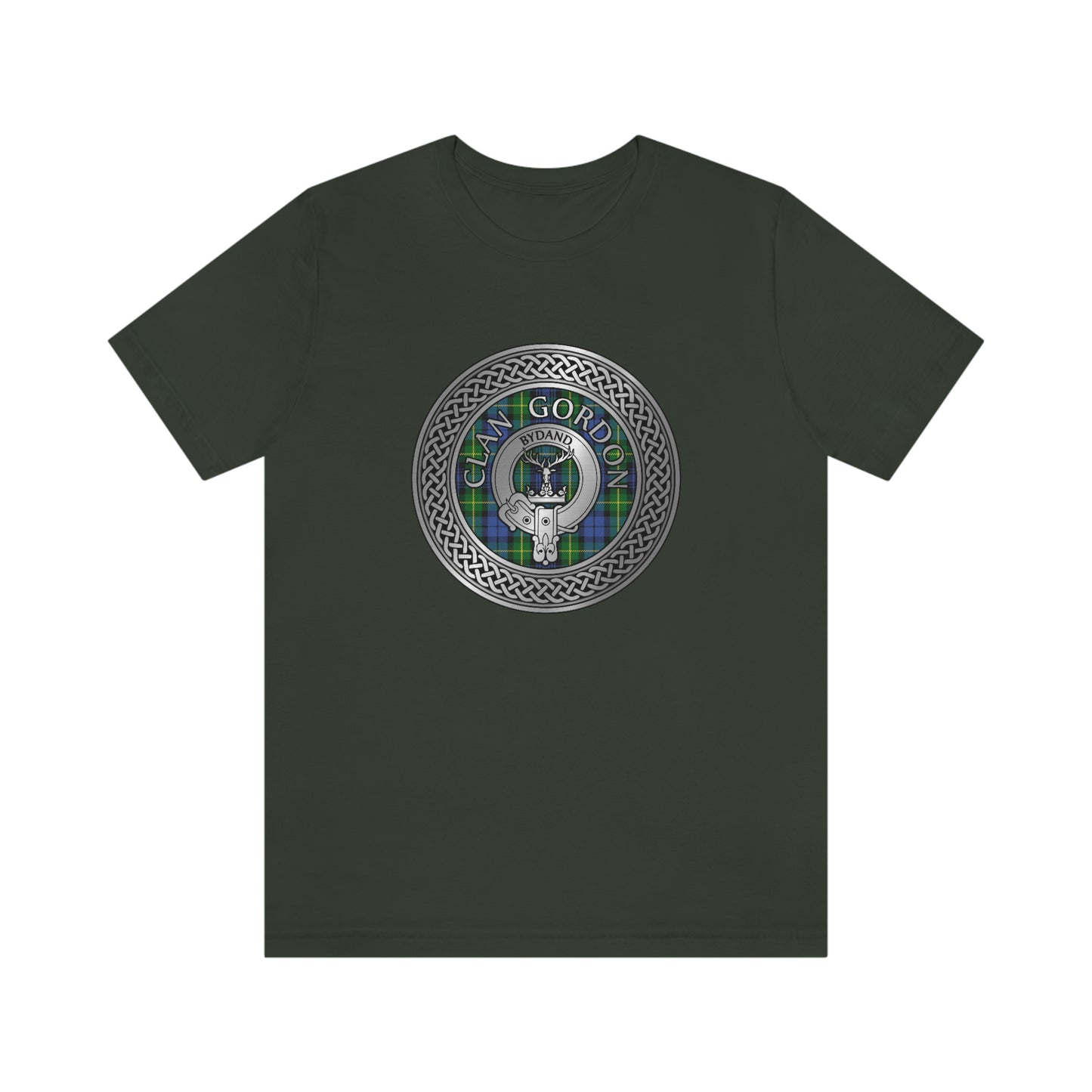 Clan Gordon Crest & Tartan Knot T-Shirt