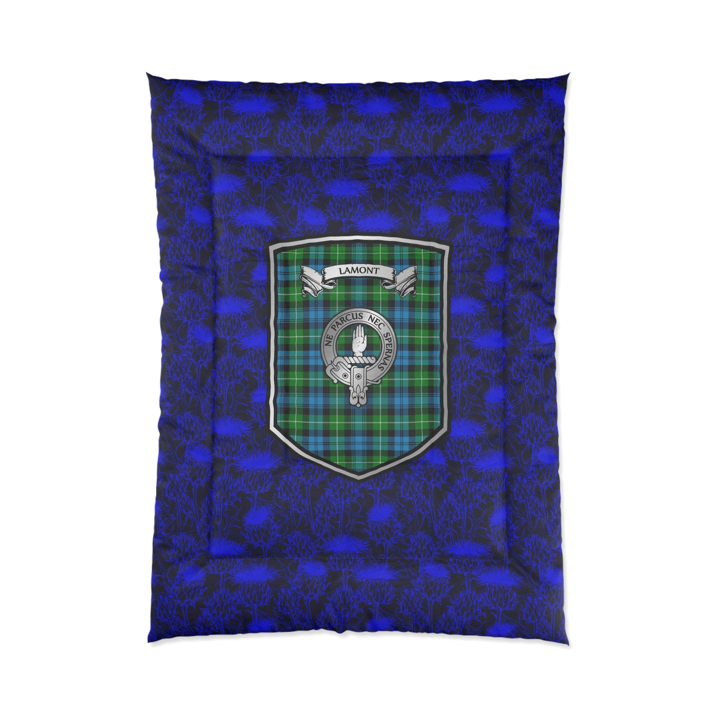 Clan Lamont Crest & Tartan Comforter