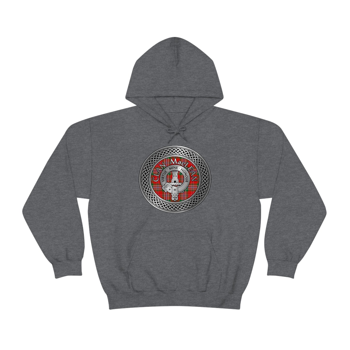 Clan MacLean Crest & Tartan Unisex Heavy Blend™ Hooded Sweatshirt