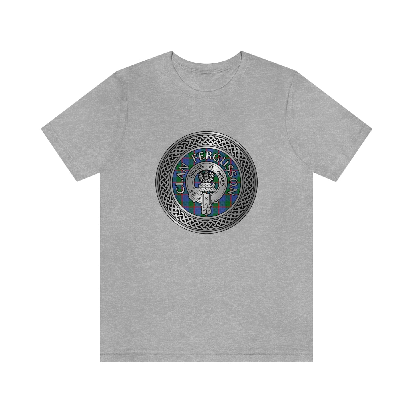 Clan Fergusson Crest & Tartan Knot T-Shirt