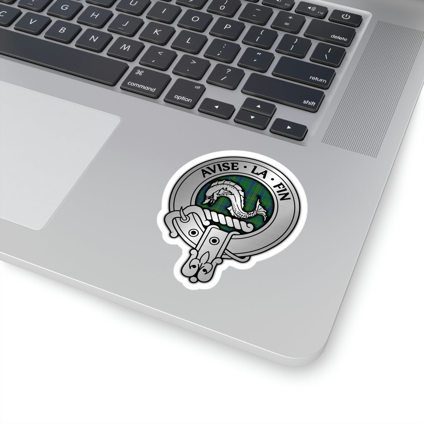 Clan Kennedy Crest & Tartan Kiss-Cut Stickers