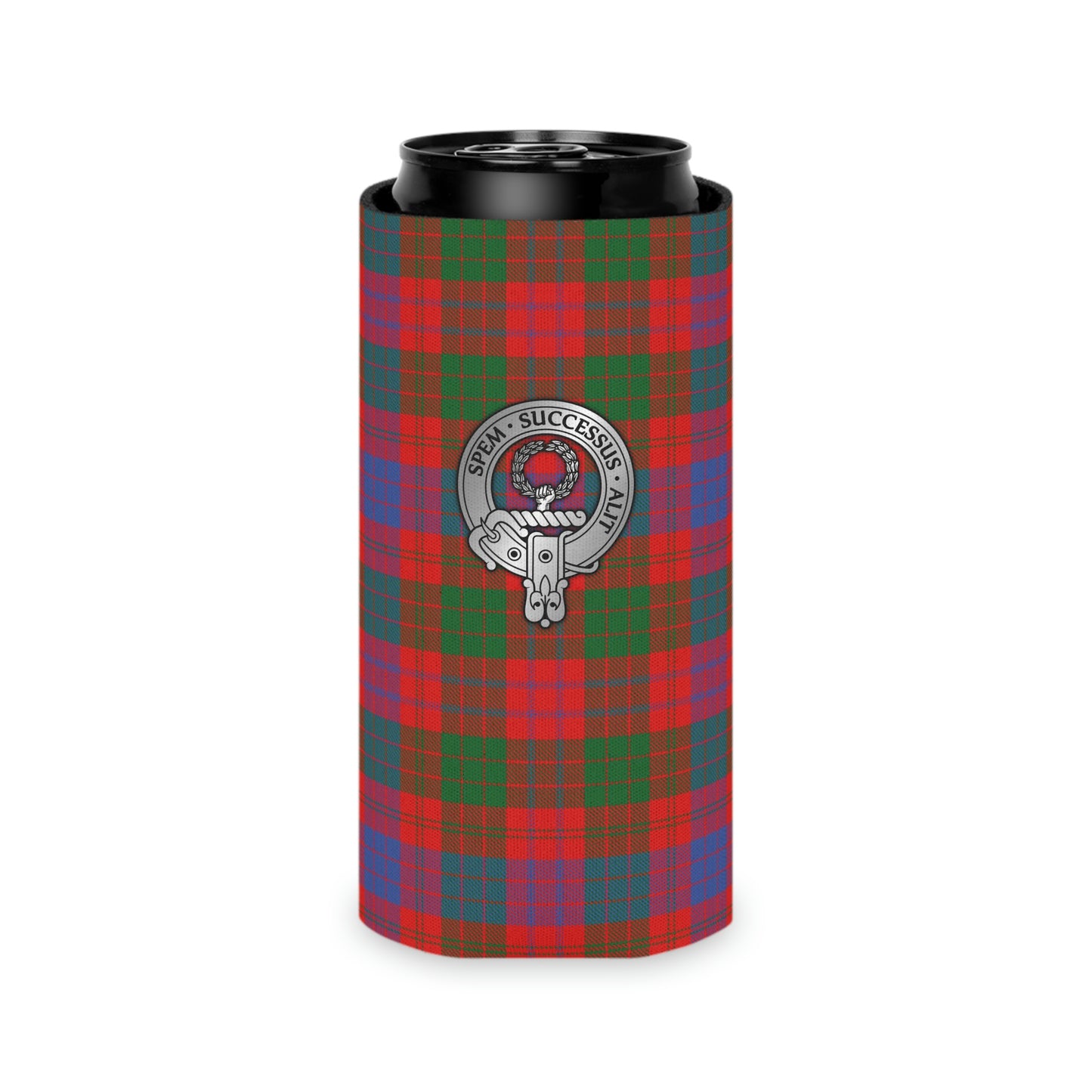 Clan Ross Crest & Tartan Can Cooler