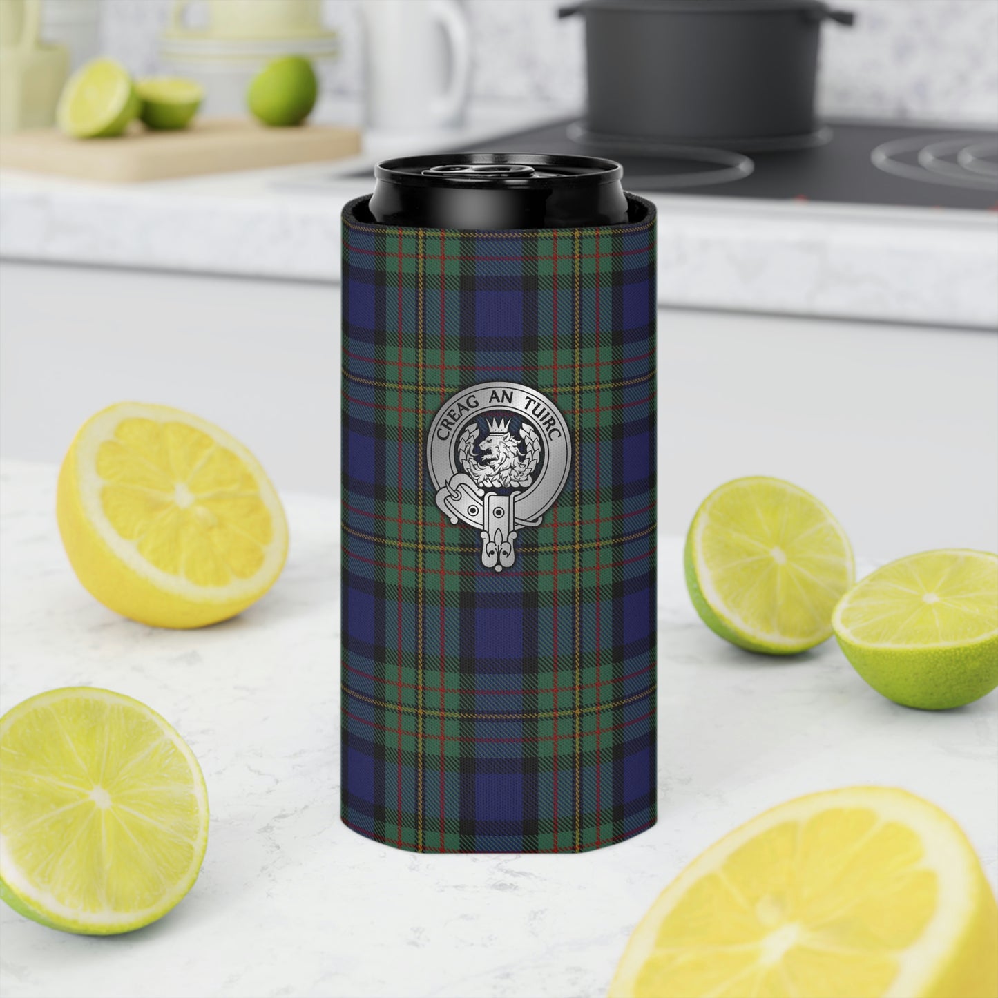 Clan MacLaren Crest & Tartan Can Cooler