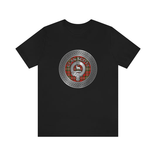 Clan Scott Crest & Tartan Knot T-Shirt