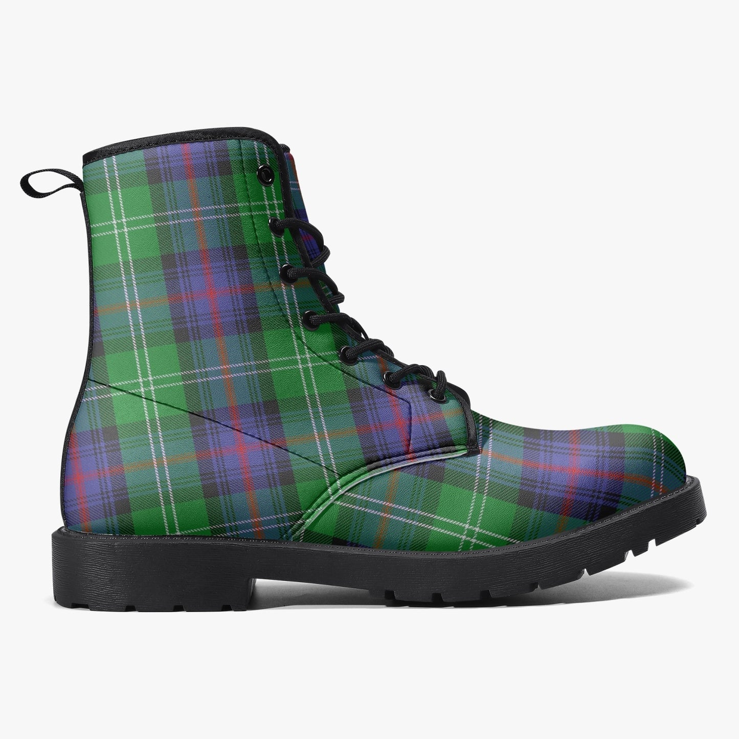 Clan Sutherland Tartan Leather Boots