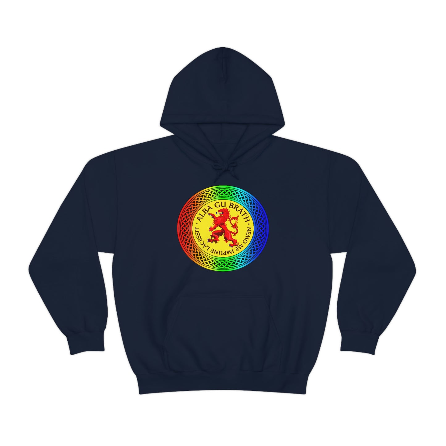 Alba Gu Brath Lion Rampant Rainbow Knot Unisex Heavy Blend™ Hooded Sweatshirt