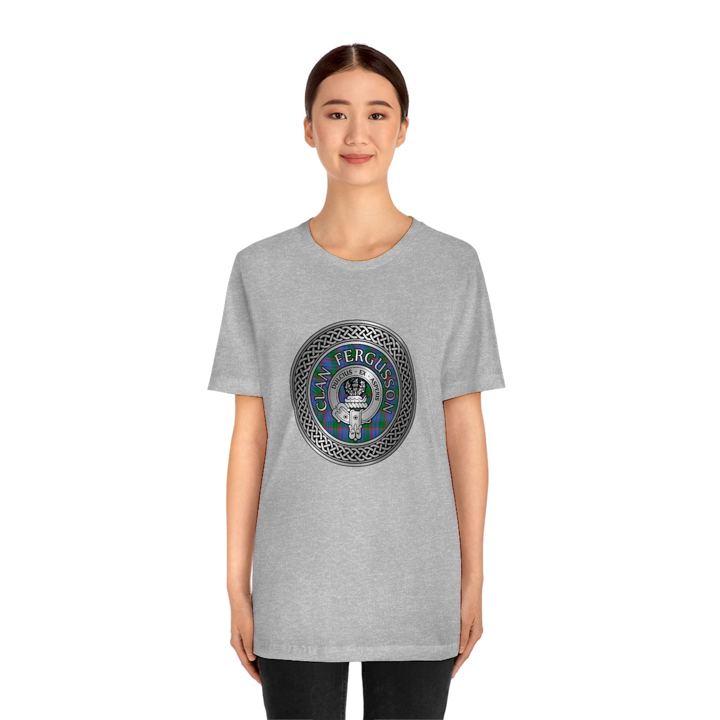 Clan Fergusson Crest & Tartan Knot T-Shirt