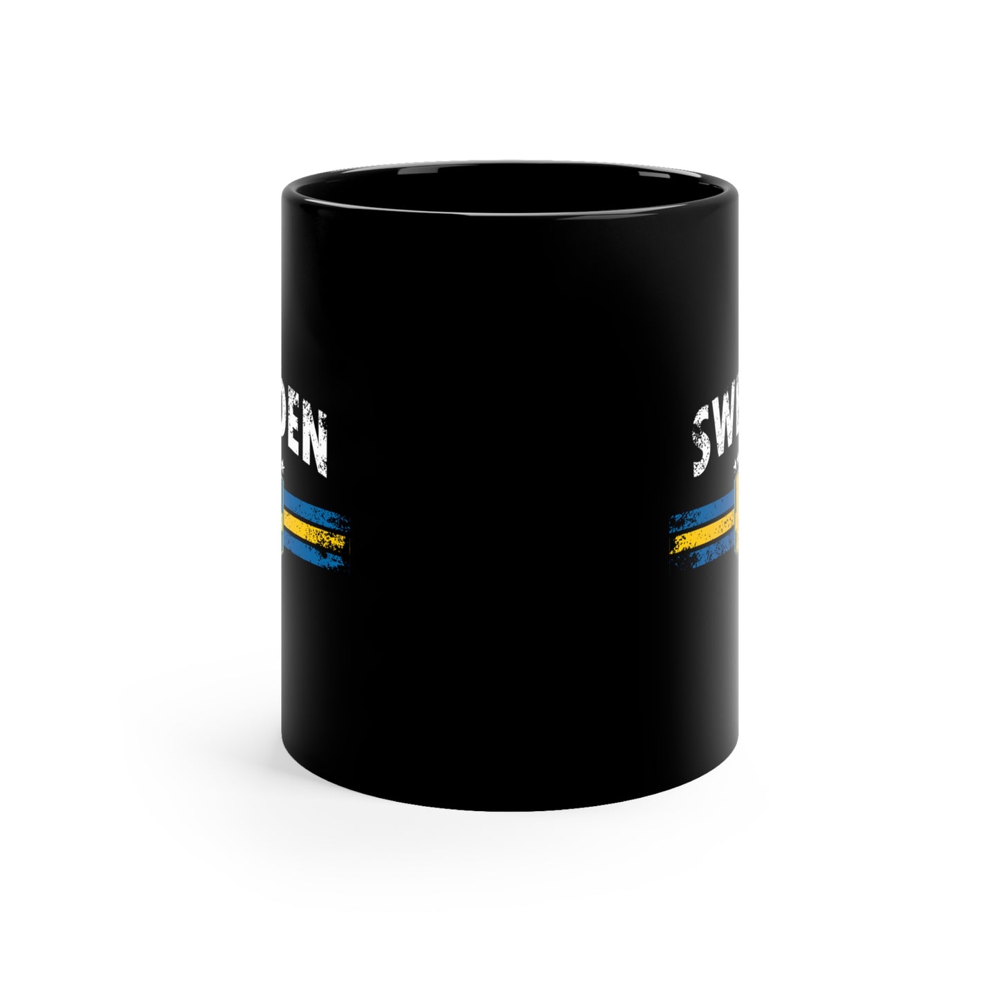 Scandi Nations - Sweden 11oz Black Mug