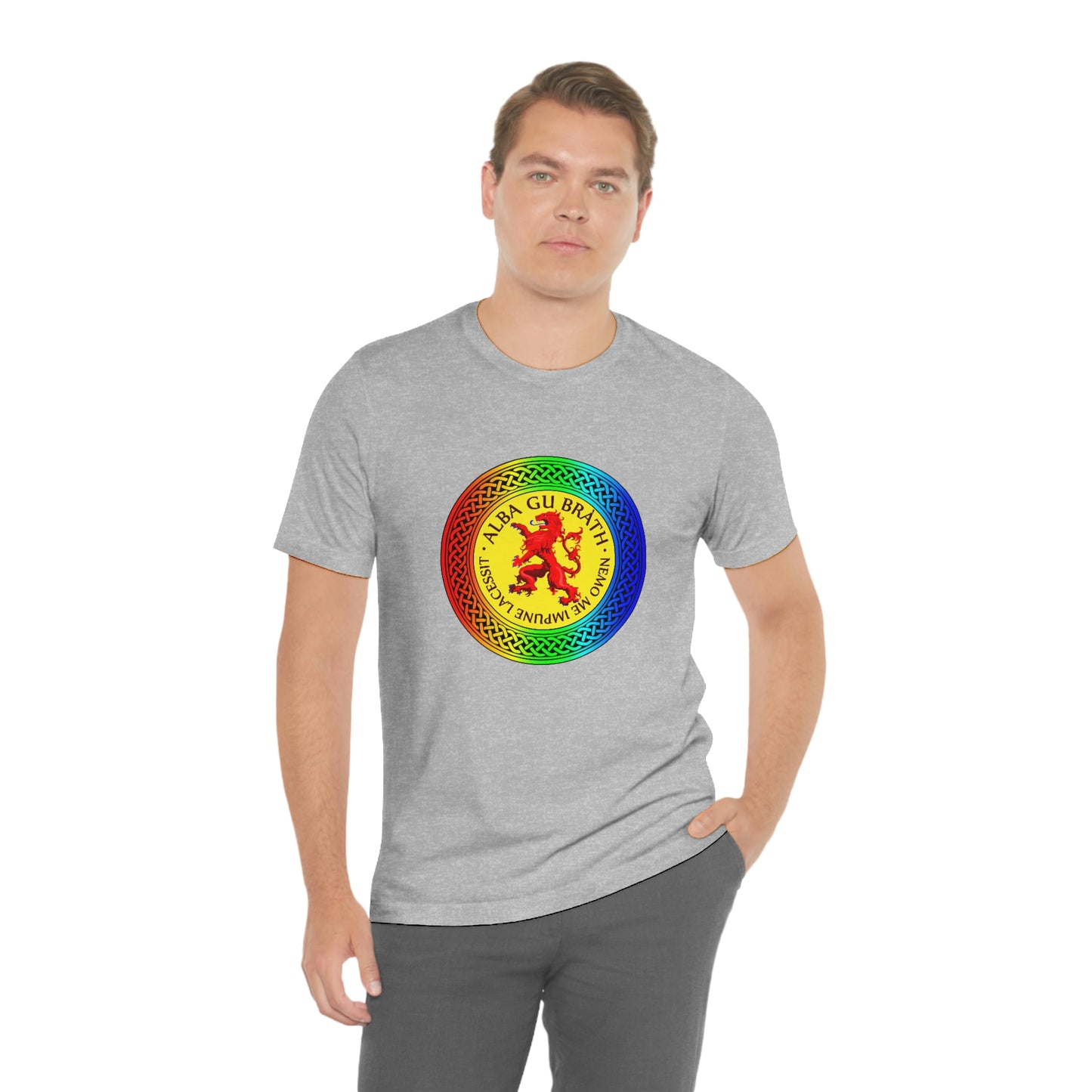 Alba Gu Brath Lion Rampant Rainbow Knot T-Shirt