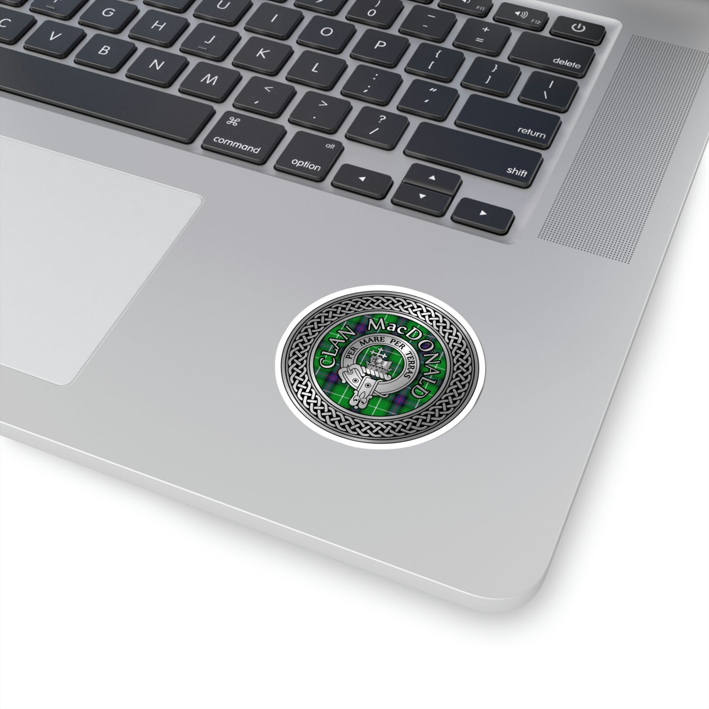 Clan MacDonald Crest & Tartan Kiss-Cut Stickers