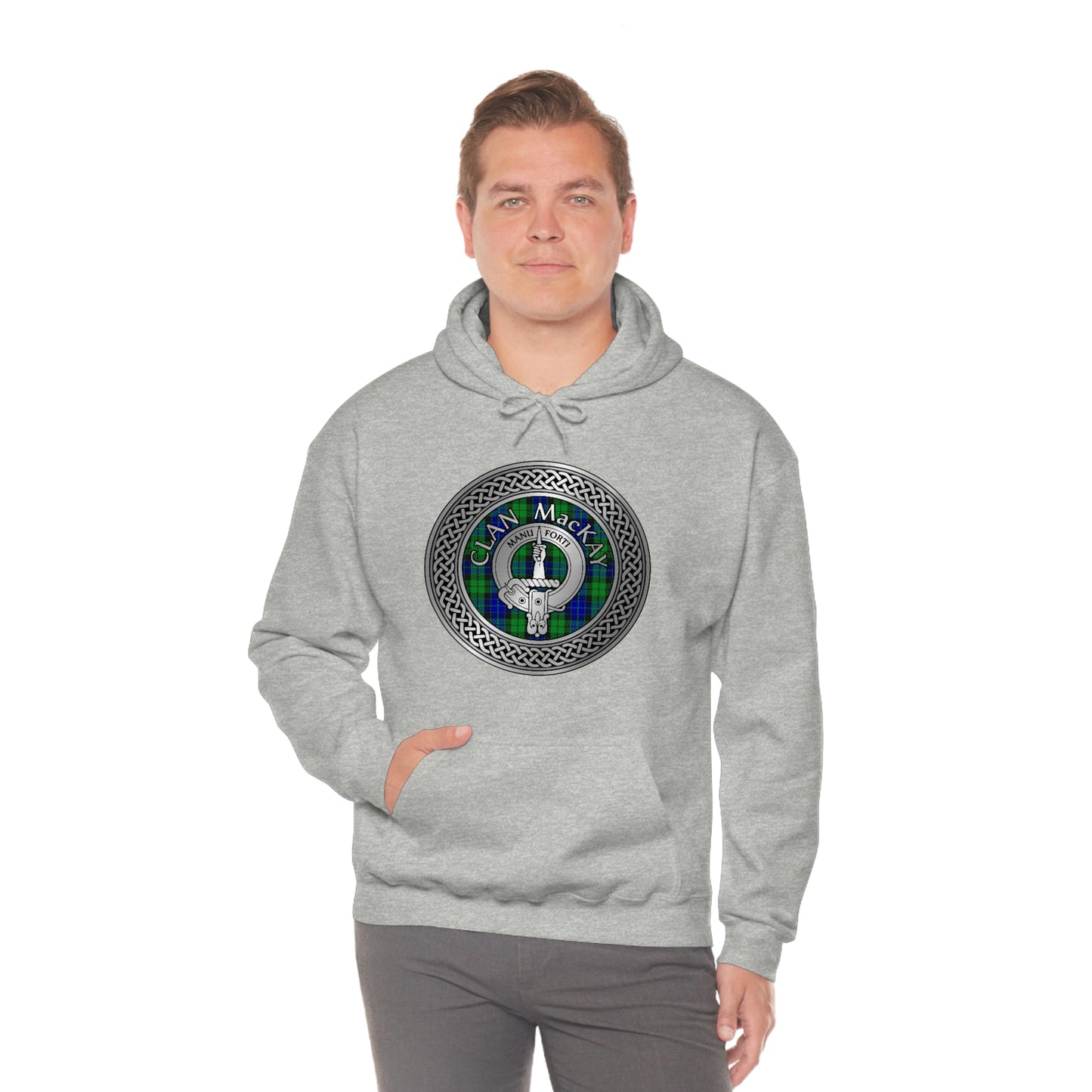 Clan MacKay Crest & Tartan Unisex Heavy Blend™ Hooded Sweatshirt