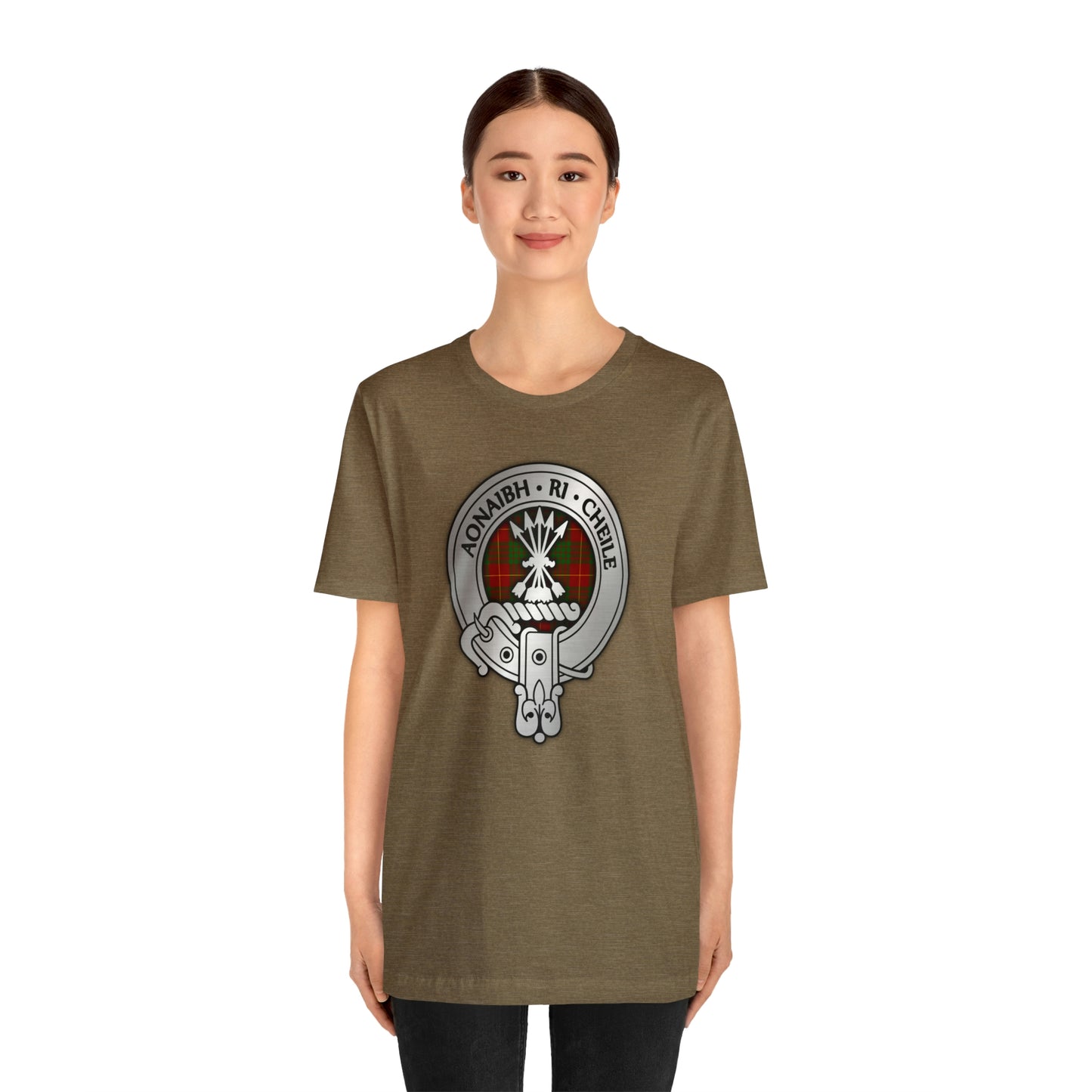 Clan Cameron Crest & Tartan | Unisex T-Shirt